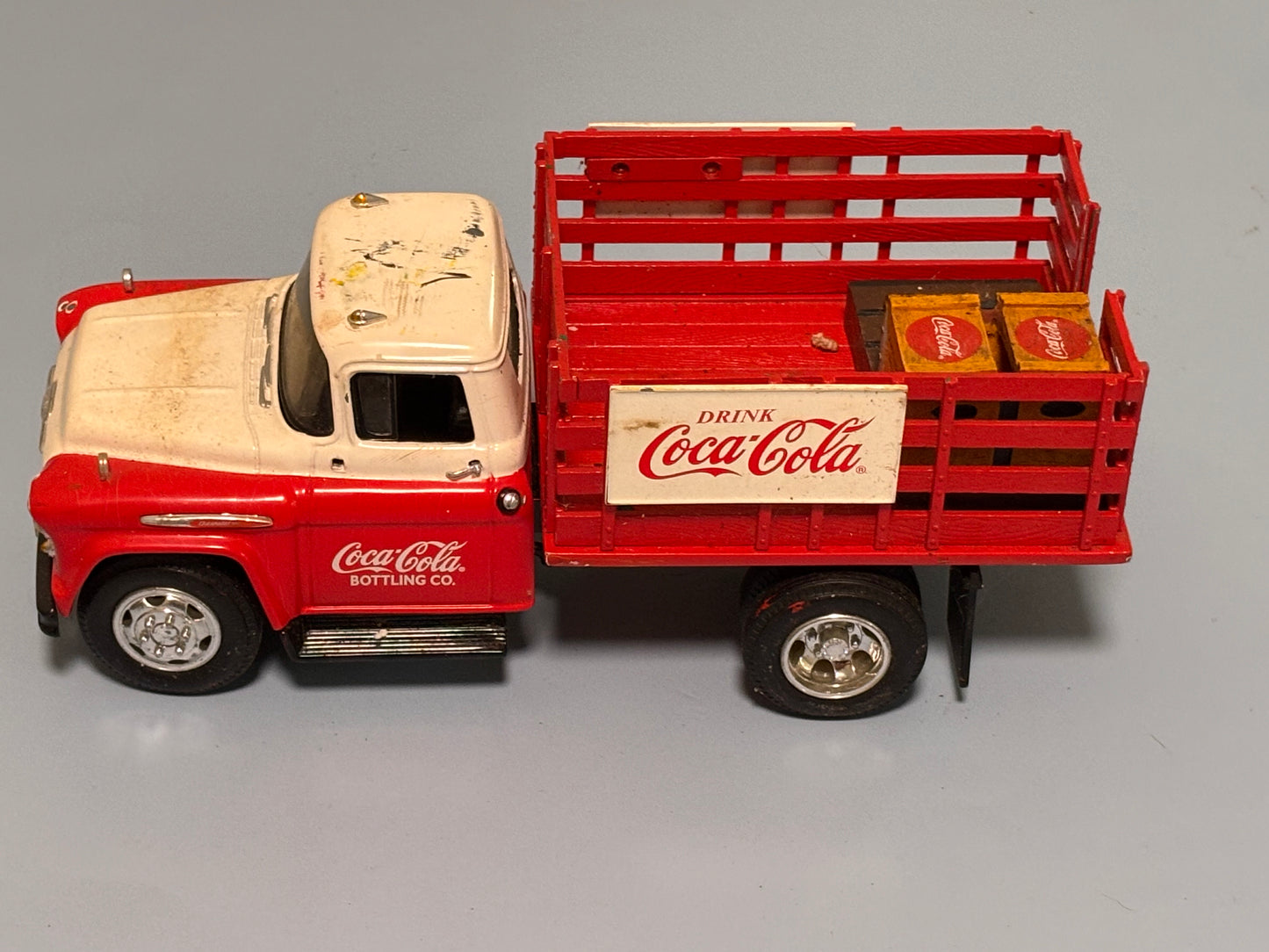 Coca Cola 1957 Stake Truck Bank 1:25 Die Cast Replica Toy Banks Vintage