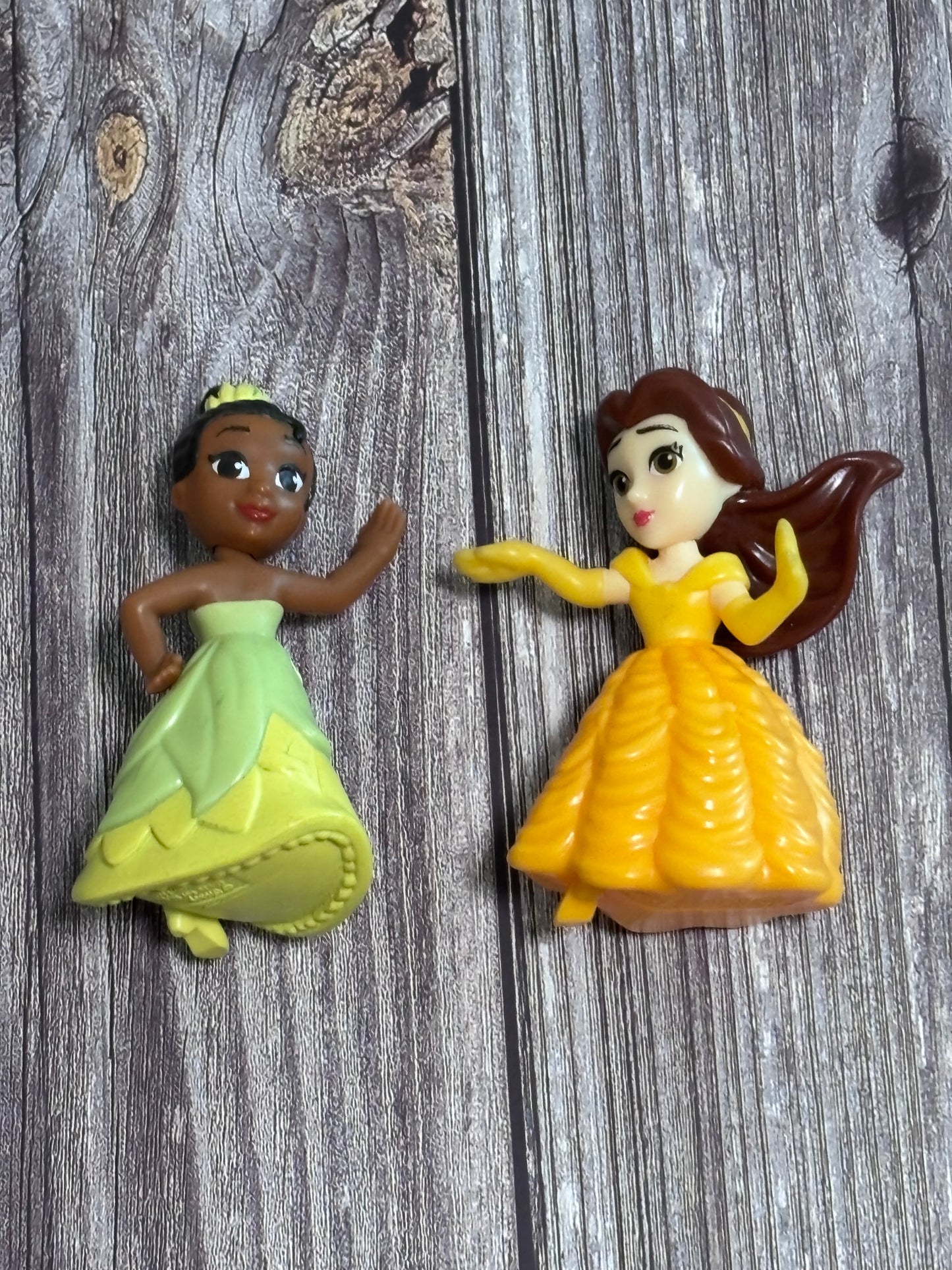McDonald's 2020 Princess Belle  Beauty Beast Princess Tiana Frog toy figure Disney