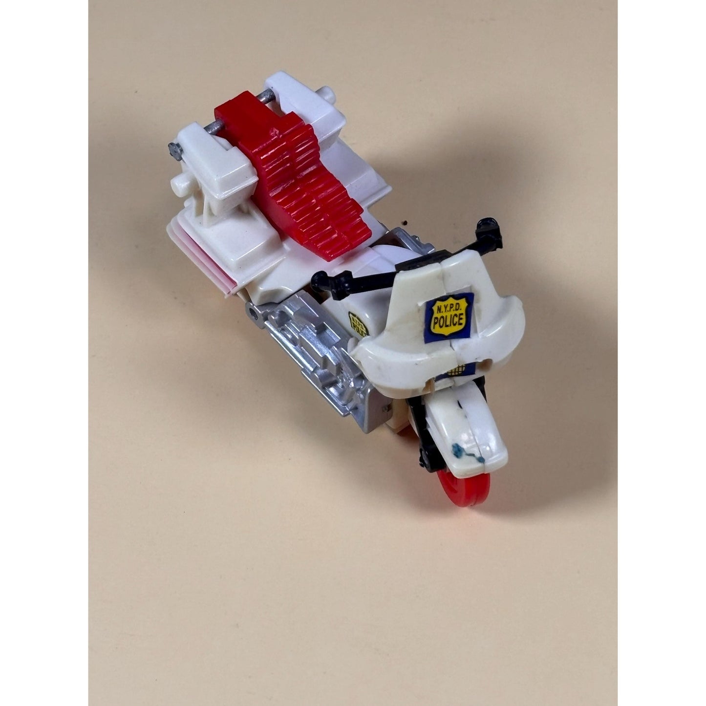 Vintage Transformers G1 Groove KO Knockoffs NYPD Police Motorcycle Figure 1986