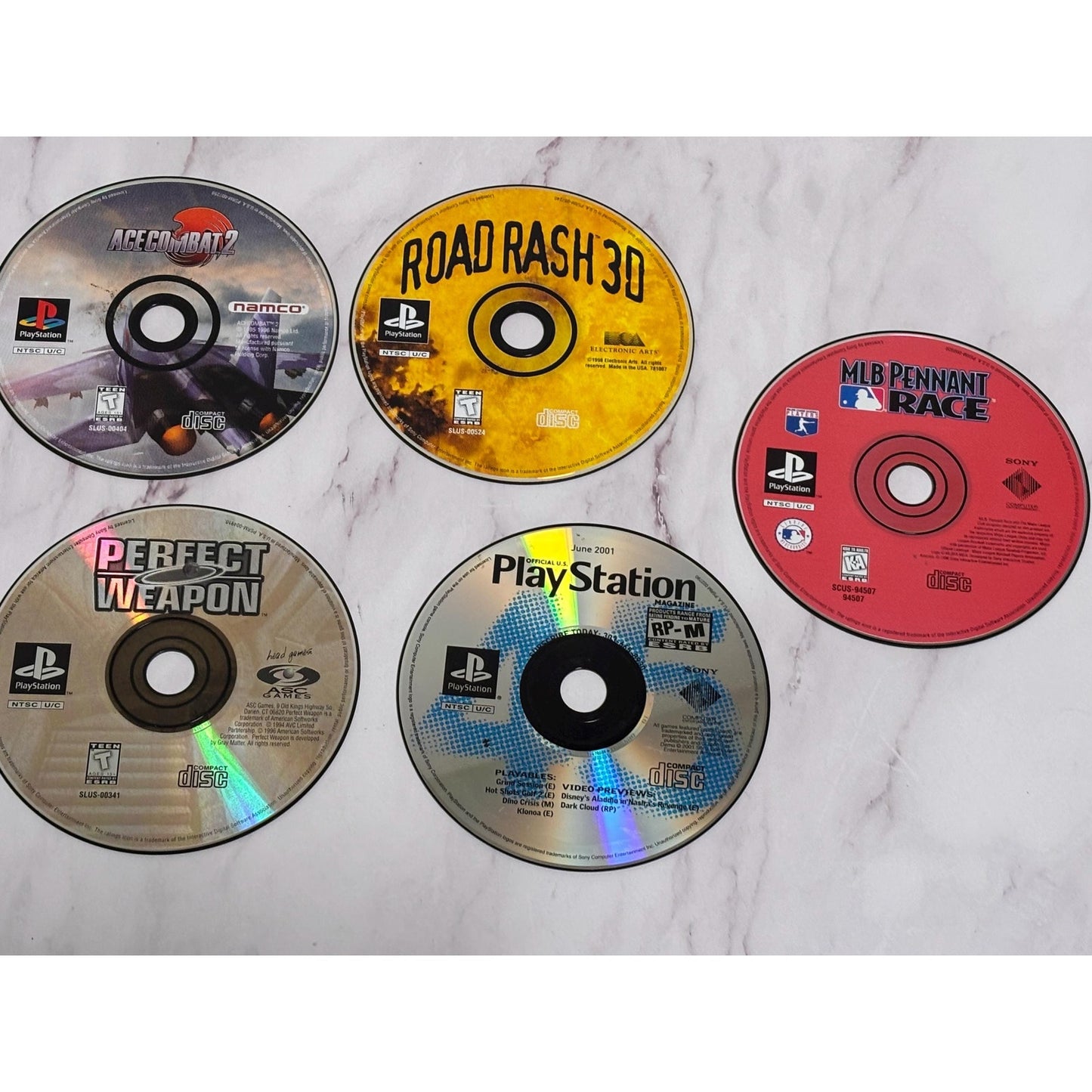 Lot of 5 Play Station 1 PS1 Video Games