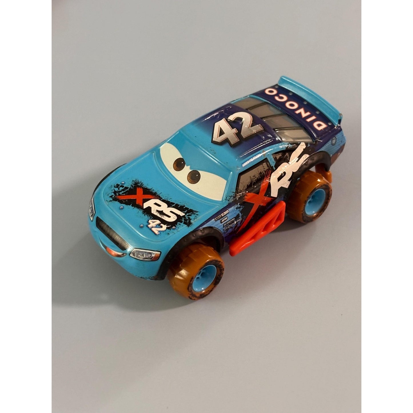 Disney Pixar Cars Cal Weathers Mud Racing No: 42 Original Official Diecast Blue