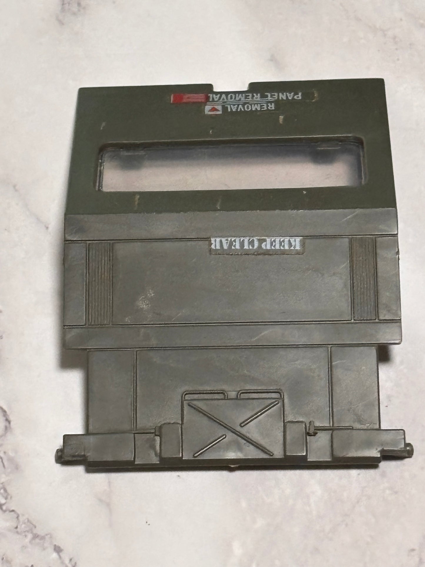 GI Joe 1984 Killer Whale Original Part Cockpit Canopy Door W/ Glass M-3796-5