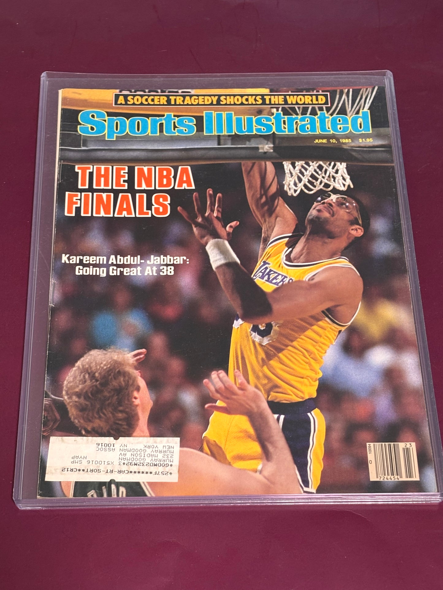June 10 1985 Sports Illustrated The NBA Finals Kareem Abdul Jabbar 6/10/85