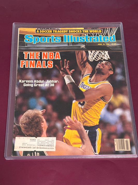 June 10 1985 Sports Illustrated The NBA Finals Kareem Abdul Jabbar 6/10/85