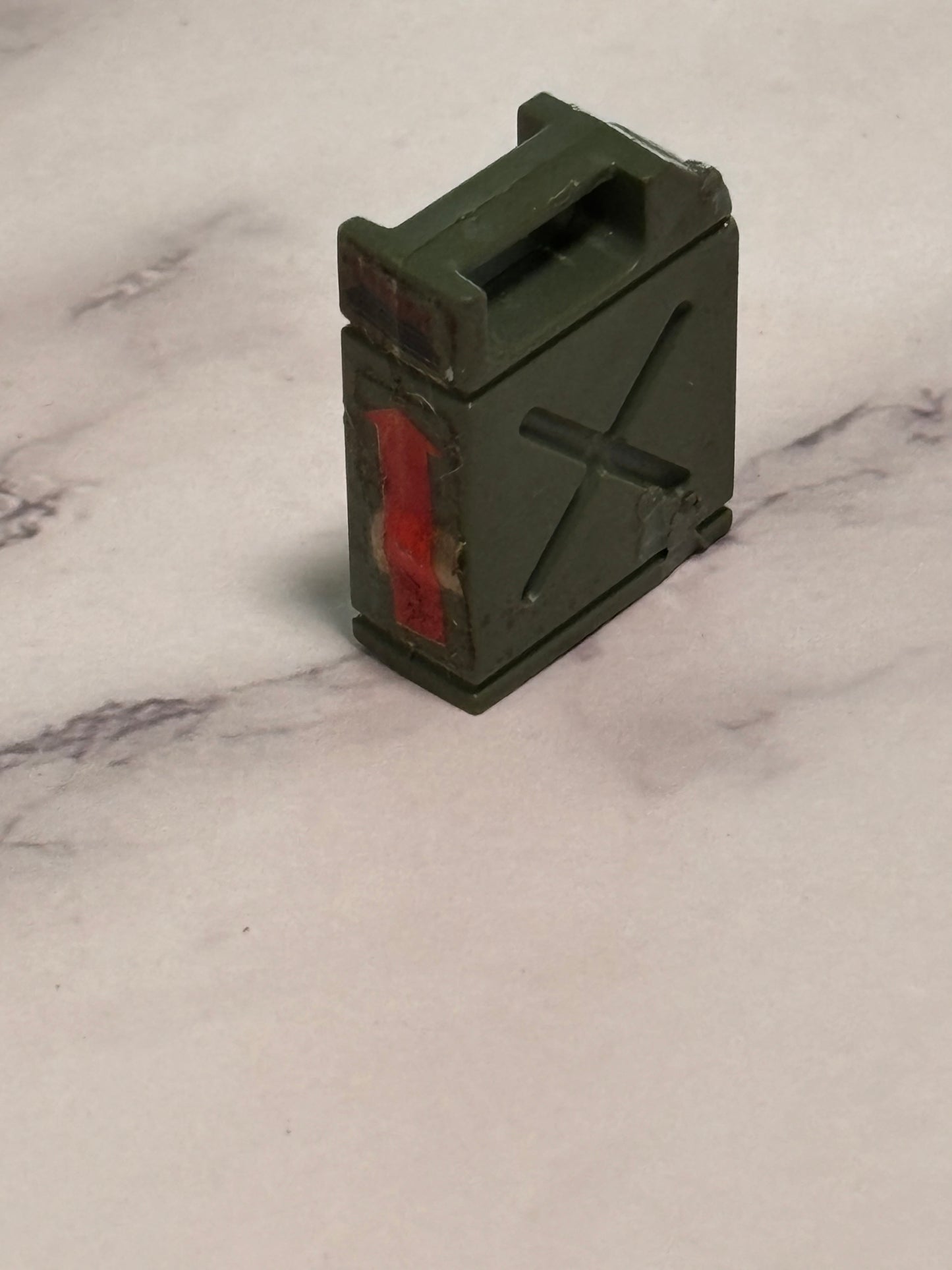 1984 Gi Joe Mortar Defense Unit Gas Jerry Can Original Accessory Green