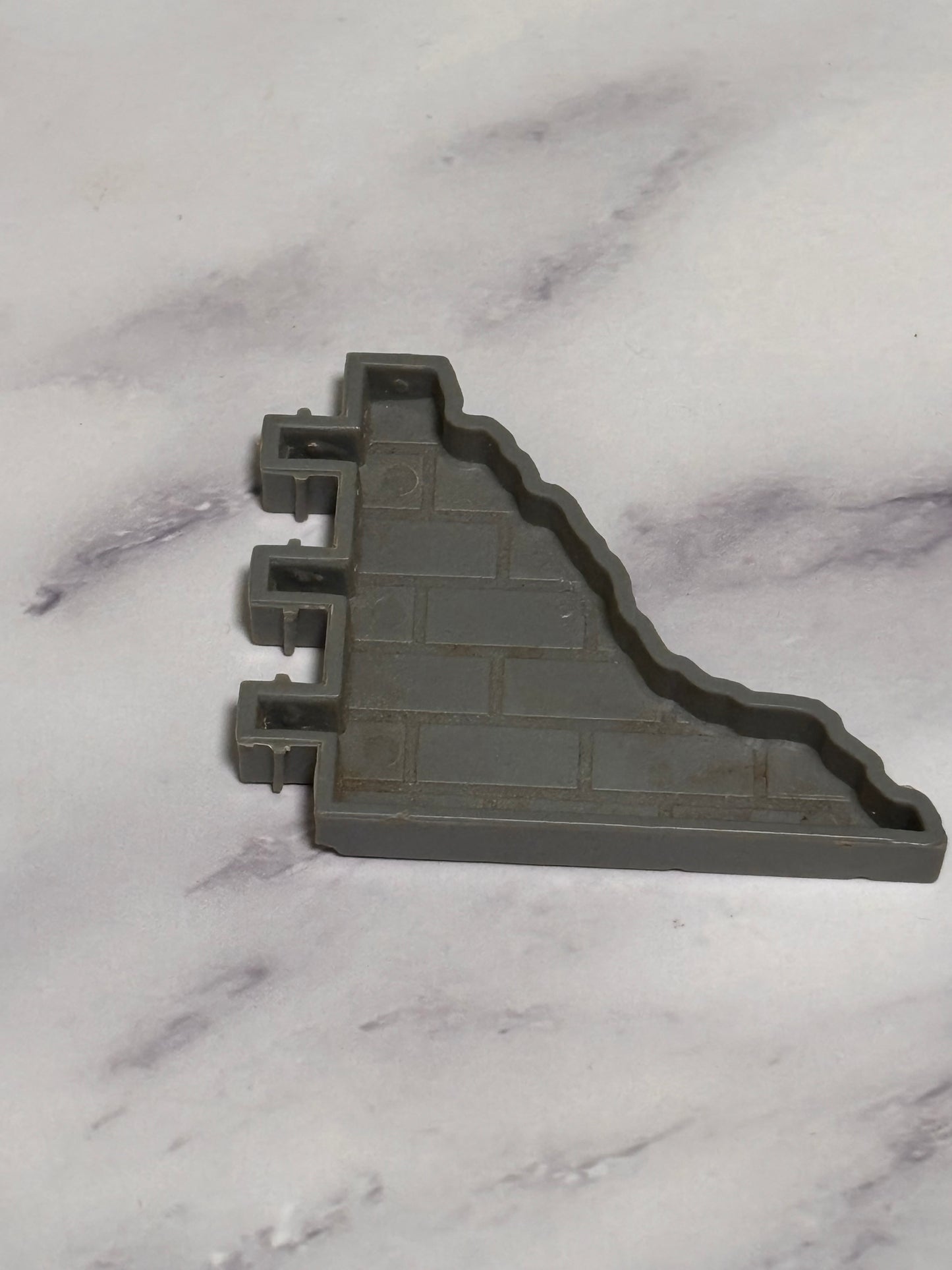 GI Joe 1984 Missile Defense Unit Short Small Brick Wall Block Grey Gray Part