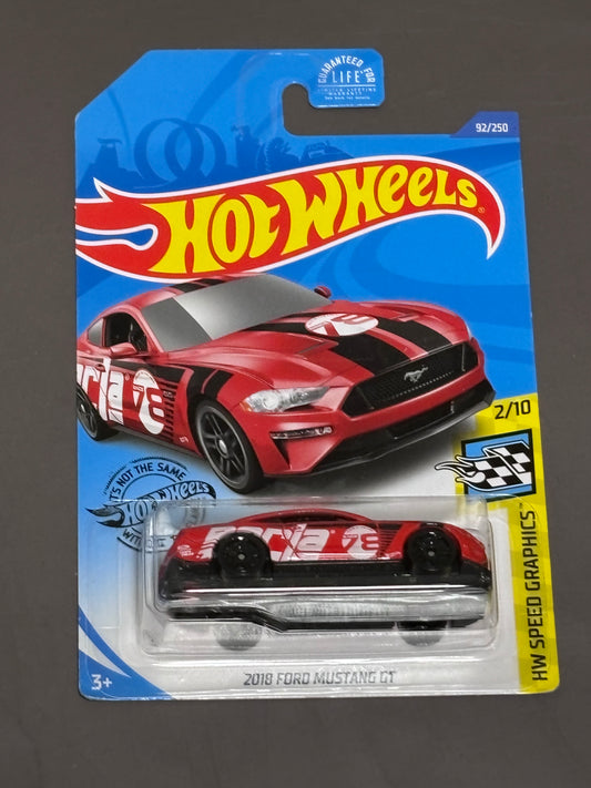 Hot Wheels 2018 Ford Mustang GT HW Speed Graphics #2/10 Die-Cast 1:64 Scale New