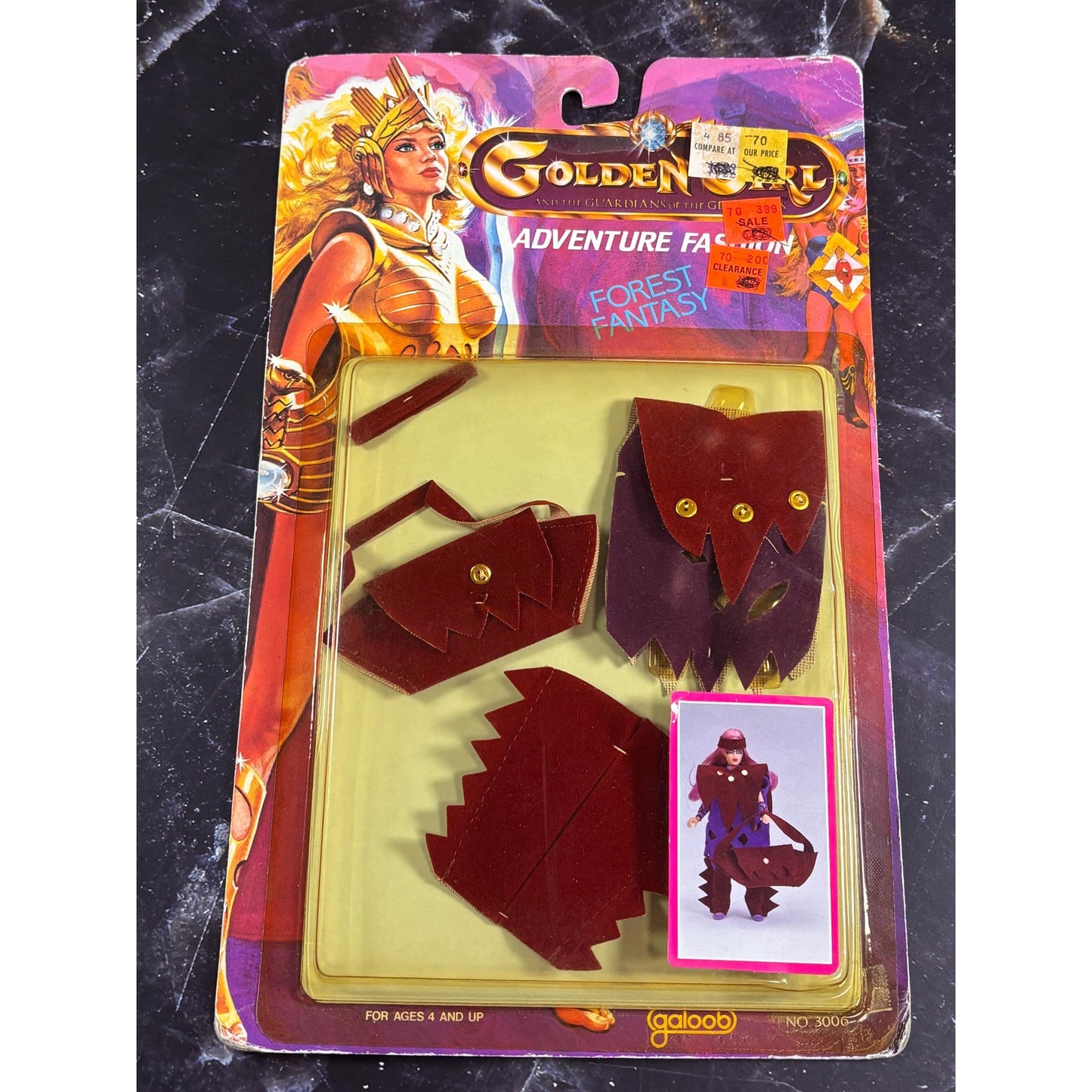 Vintage 1984 GALOOB Golden Girls Adventure Fashion Forest Fantasy Outfits