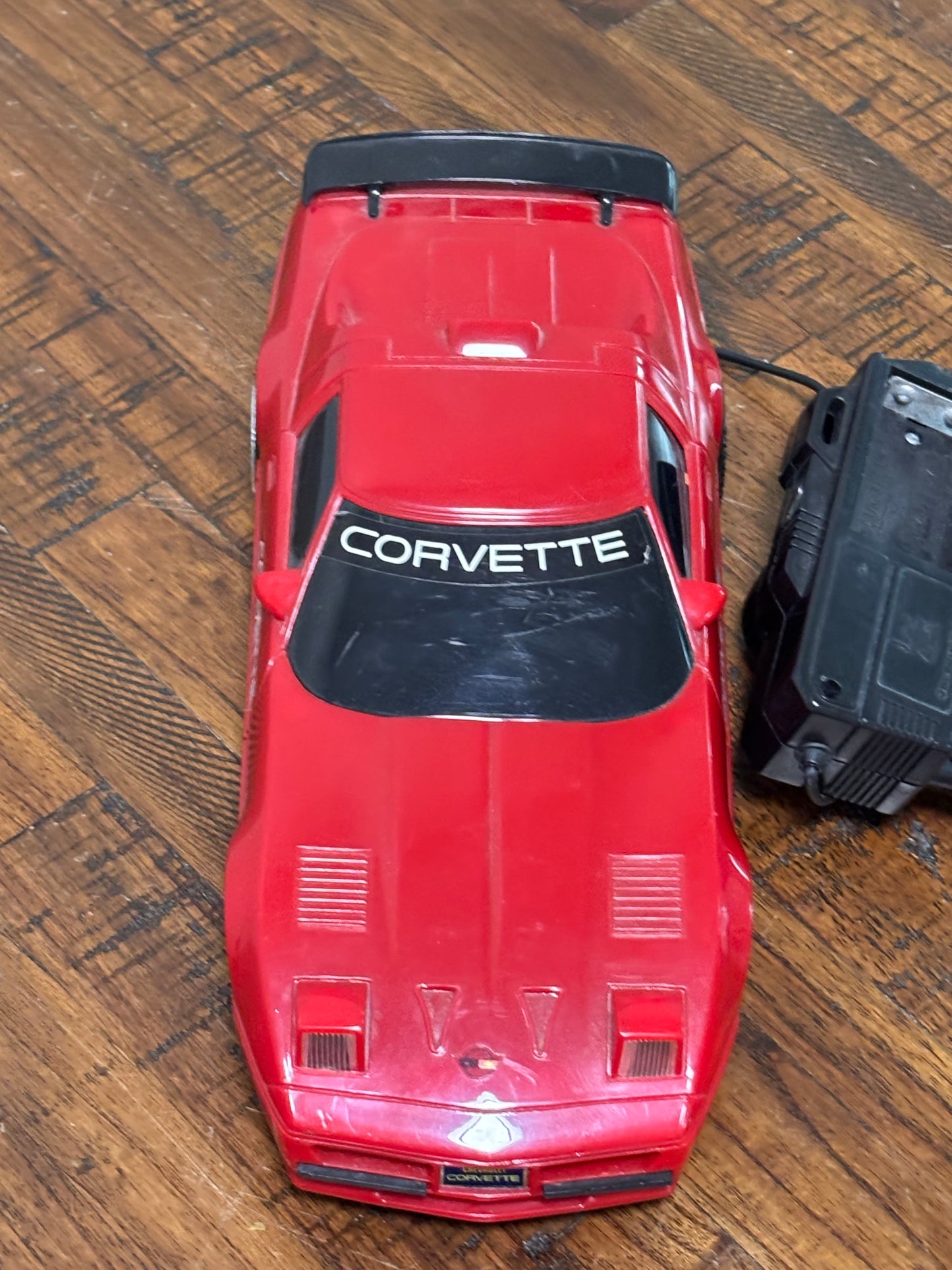 Vintage 1990 New Bright Red Chevrolet Chevy Corvette RC Toy Model Car 1:18 Scale
