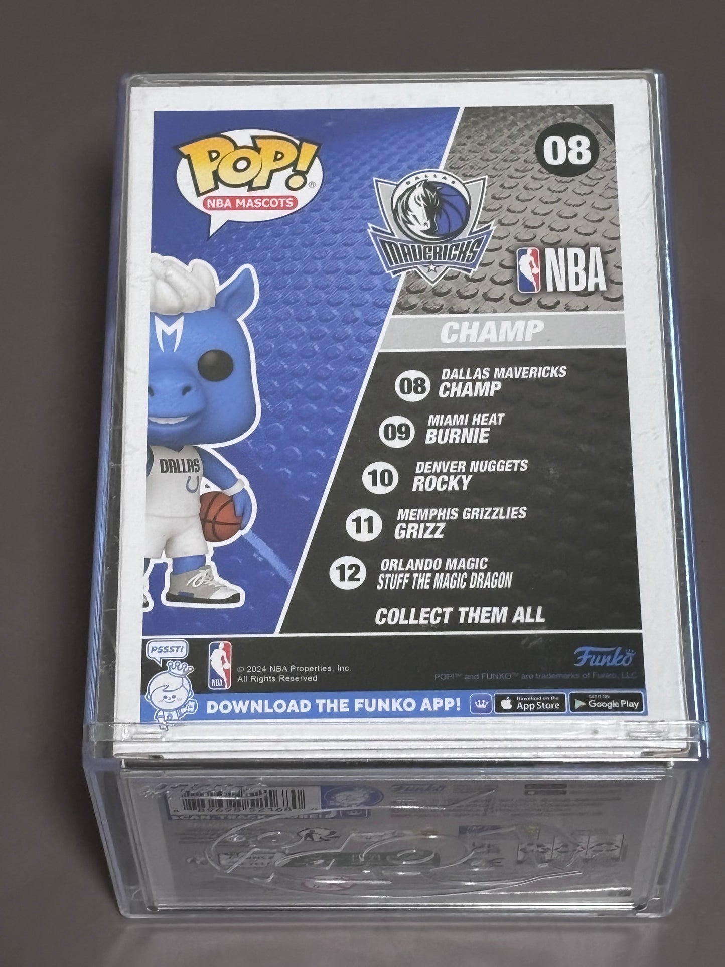 NBA Mascots Dallas Mavericks Champ Pop! Vinyl Figure #08 Funko Pop!