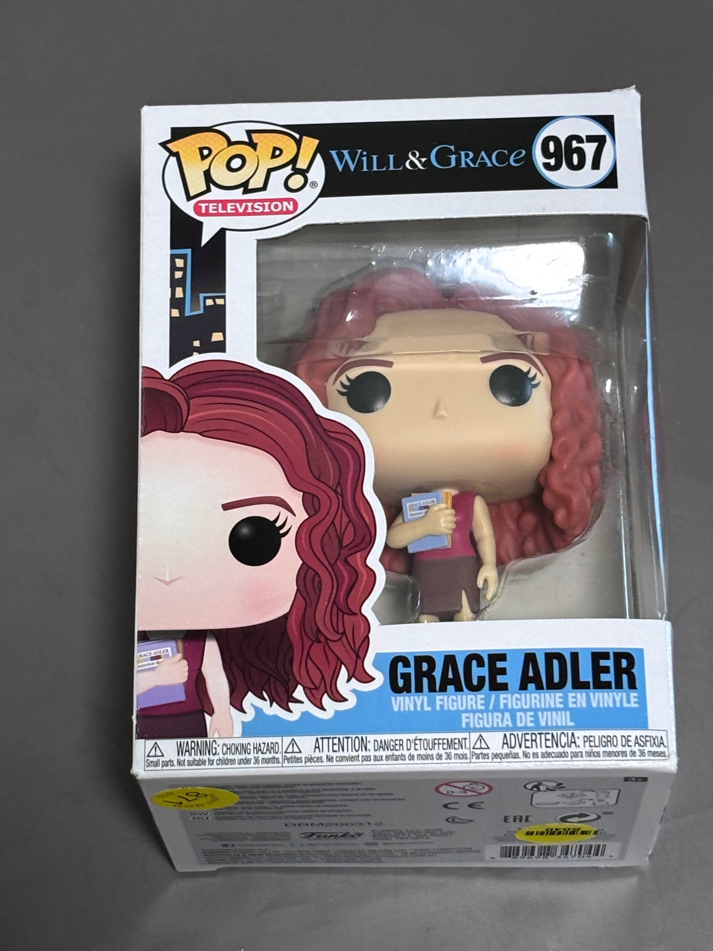 Funko Pop Grace Adler 967 Television Will & Grace Collectible Vinyl Figure New