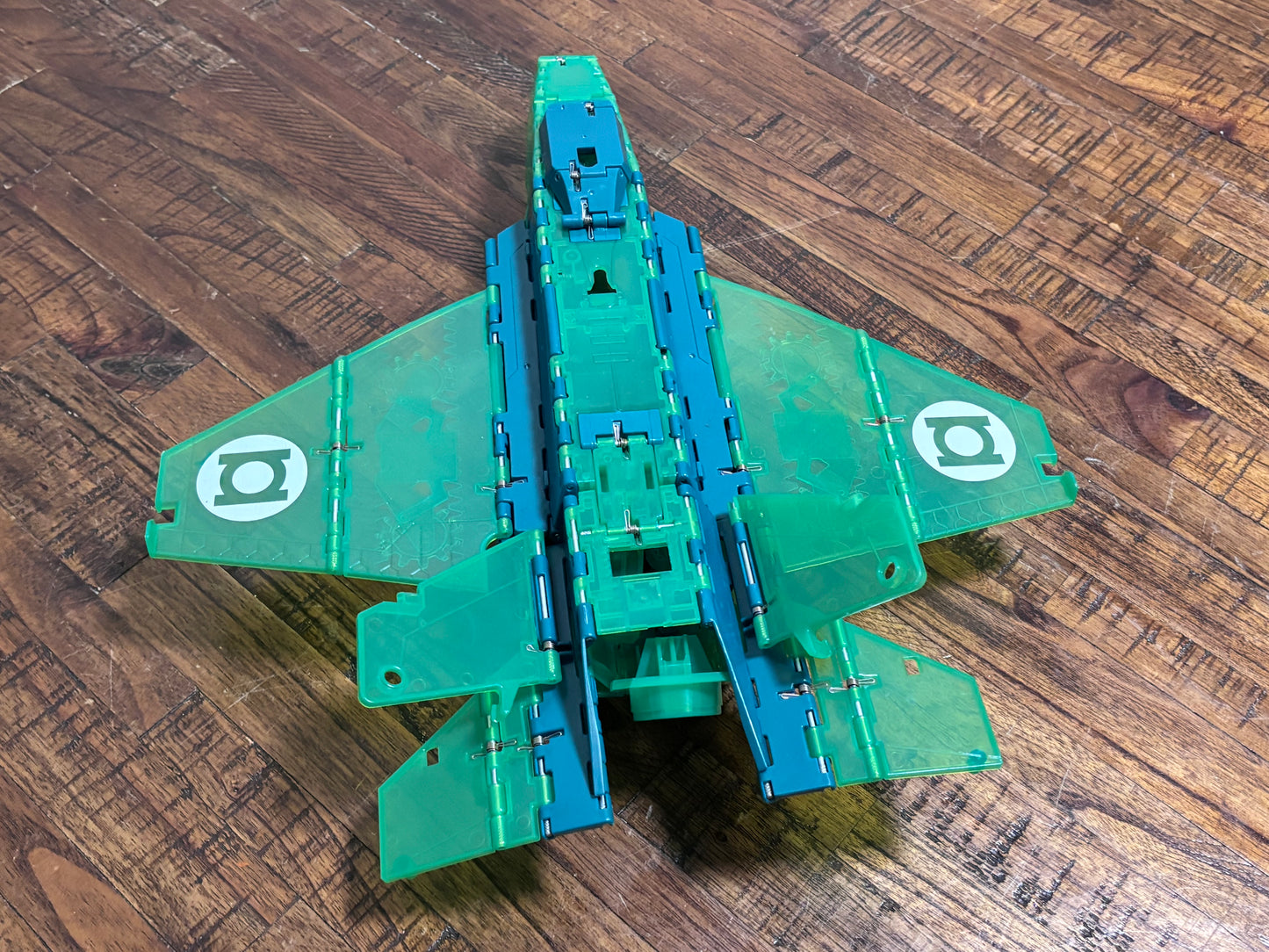 Green Lantern Hal Jordan Ring Blast Jet With Figure Transforms Jet To Tank