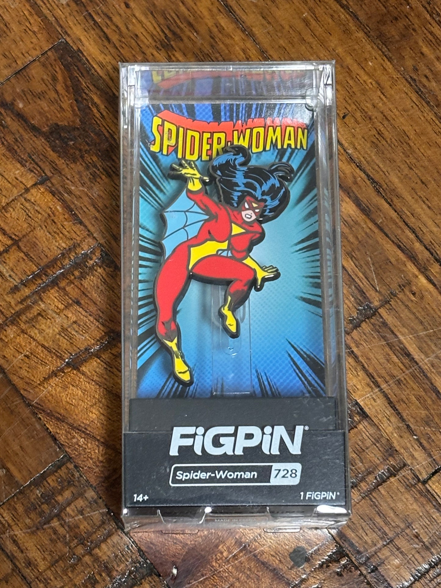 FigPin New Collectible Enamel Pin #728 Marvel Classic Comics Spider Woman Spiderman EE Entertainment Earth Exclusive Limited Edition /2000