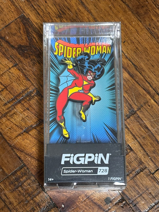 FigPin New Collectible Enamel Pin #728 Marvel Classic Comics Spider Woman Spiderman EE Entertainment Earth Exclusive Limited Edition /2000