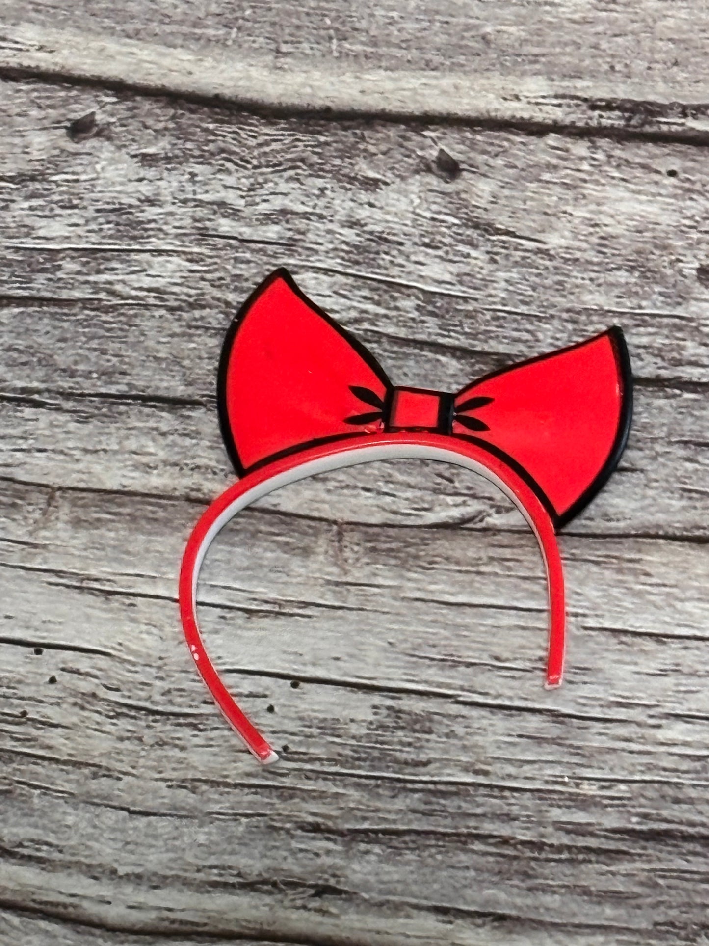 LOL OMG Starlette Accessory Double Sided Headband Black White & Red Black