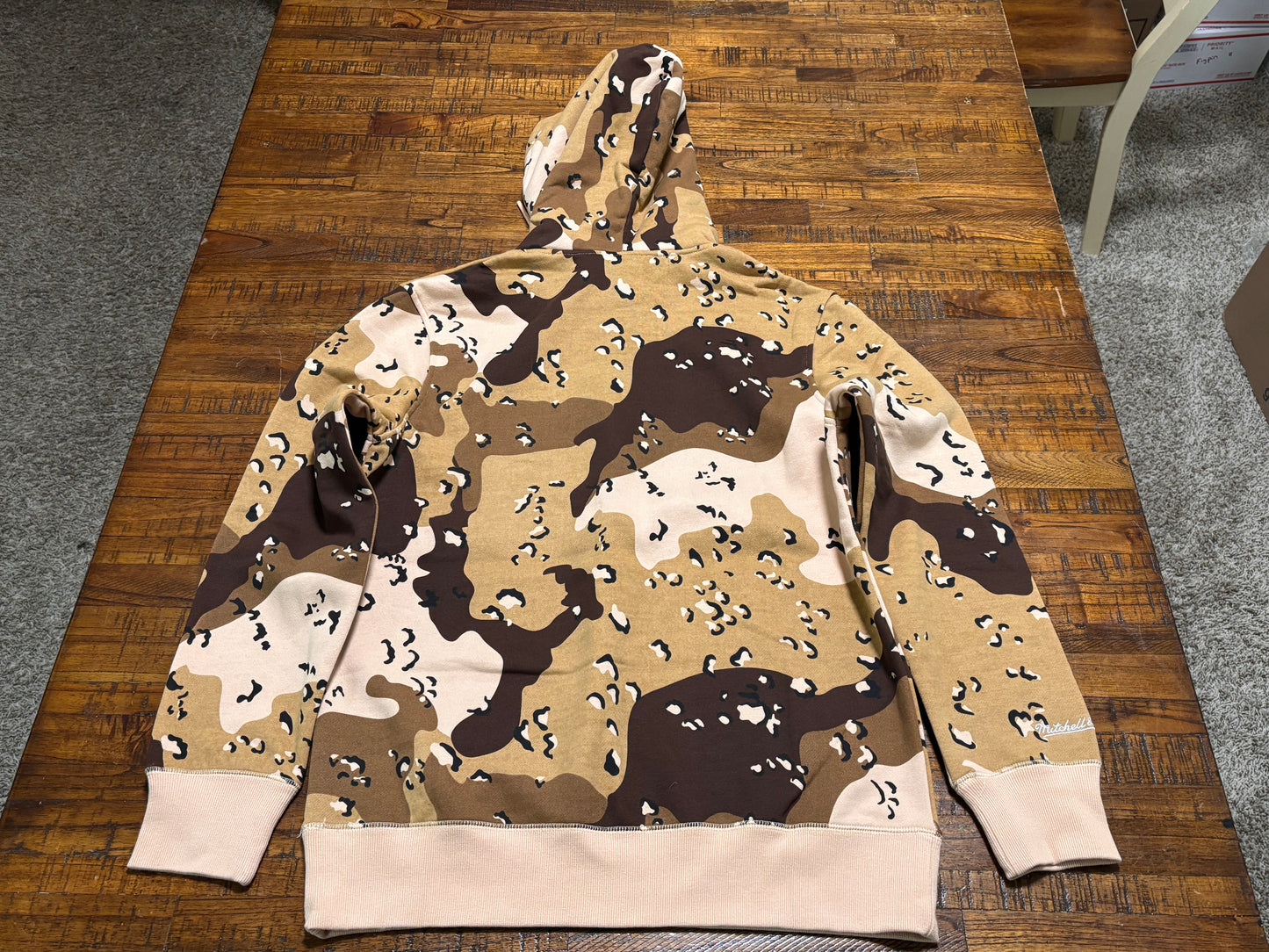 Utah Jazz Mitchell & Ness NBA Retro Hardwood Classic HWC Swingman 1998-99 Reflective Camo Camouflage Army Sweat Shirt Hoodie Hooded Brown White Mens Large L New NWT