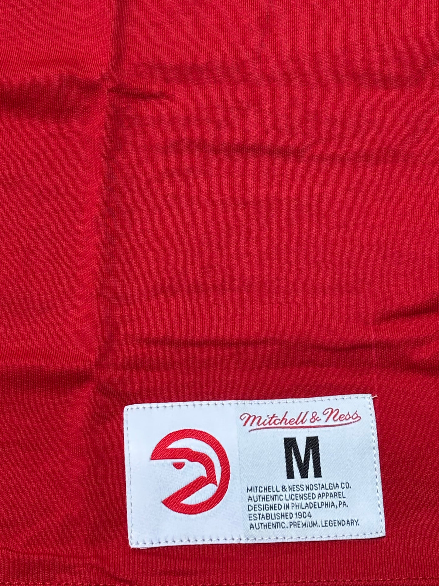 Atlanta Hawks Mitchell & Ness NBA Retro HWC Hardwood Classic Long Sleeve Shirt Red Yellow Youth Kids Medium M 10-12 New NWOT