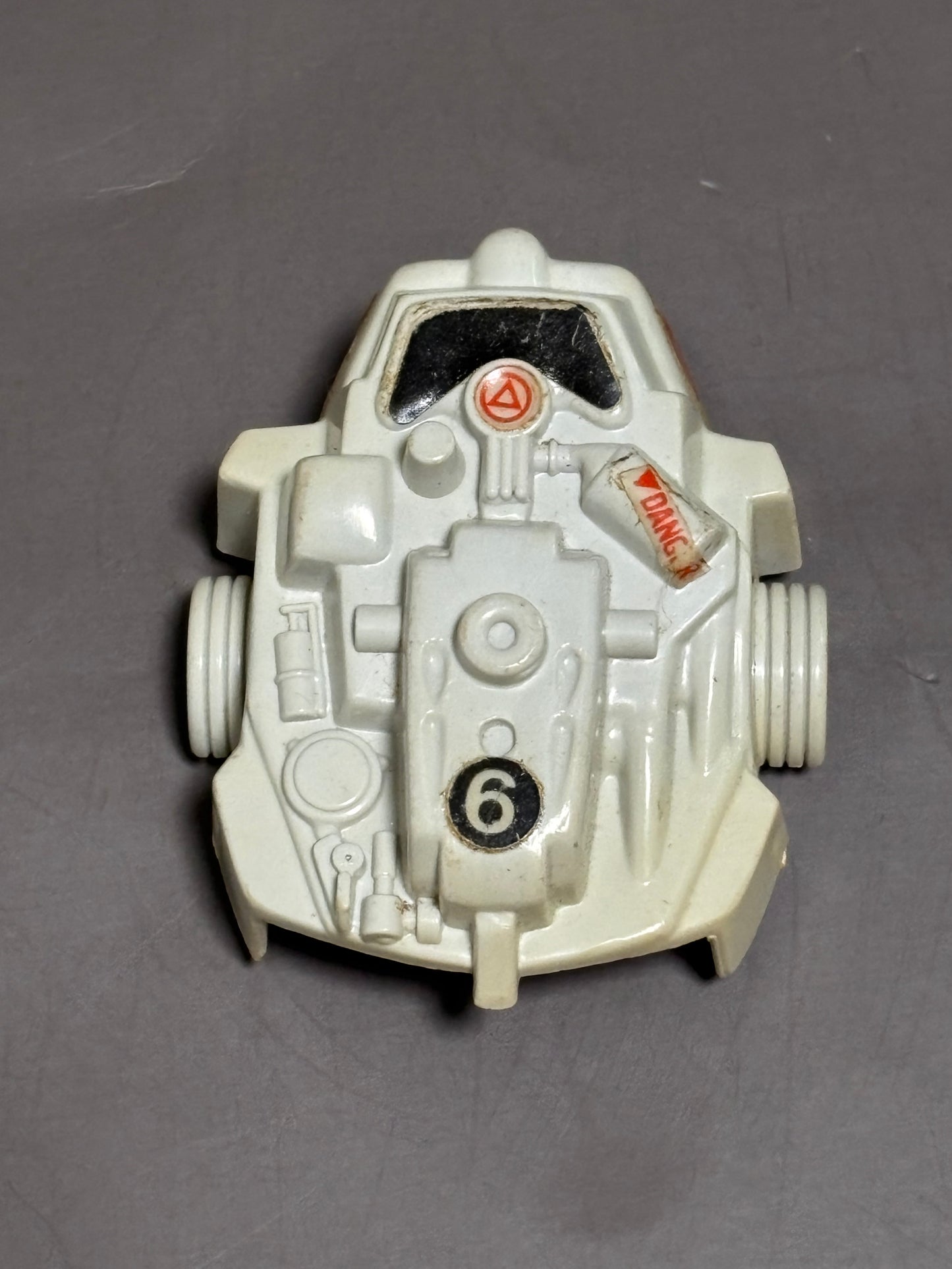GI Joe Cobra Snake Battle Armor Vintage 1983 Front Plate Gray Accessory Part Only