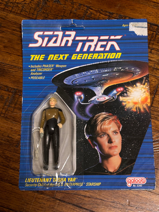 Galoob Star Trek the Next Generation Lieutenant Tasha Vintage Action Figure 1988 New