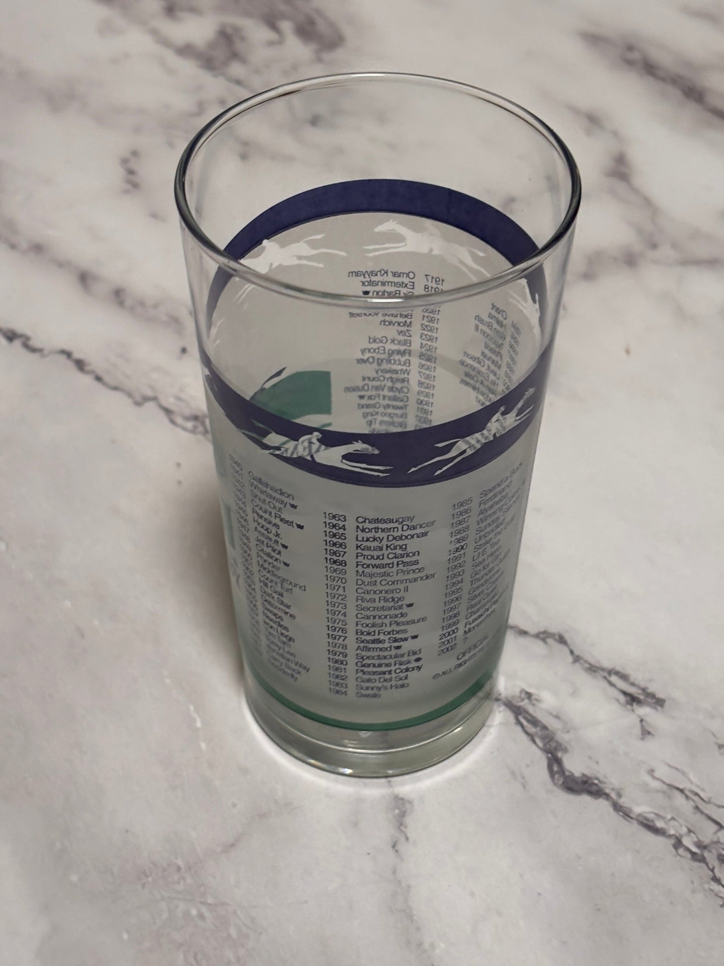 2002 Kentucky Derby Official 128th Churchill Downs Vintage Julep Glass Louisville