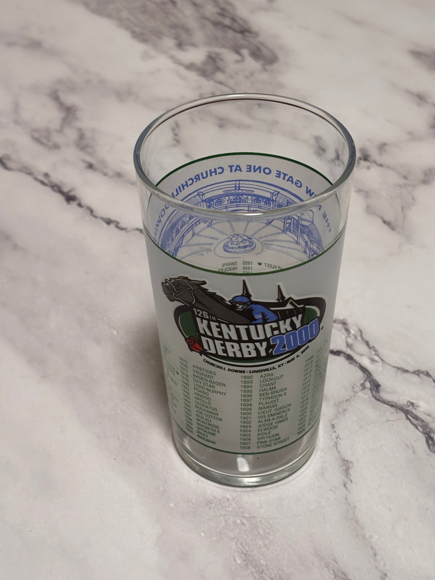 2000 Kentucky Derby Official 126th Churchill Downs Vintage Julep Glass Louisville