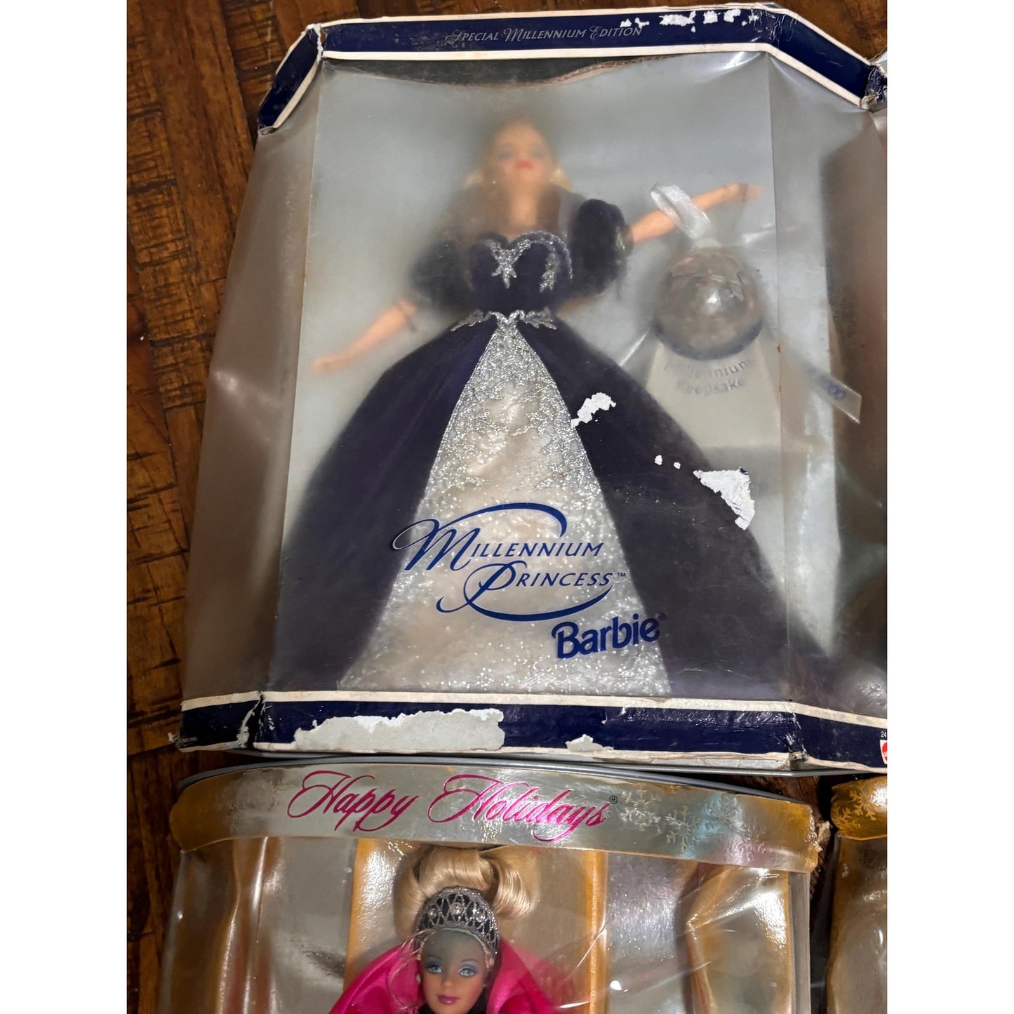 Lot of 5 Holiday Special Barbies 2 2000 Millennium Princess 24154 & 3 1998 20200
