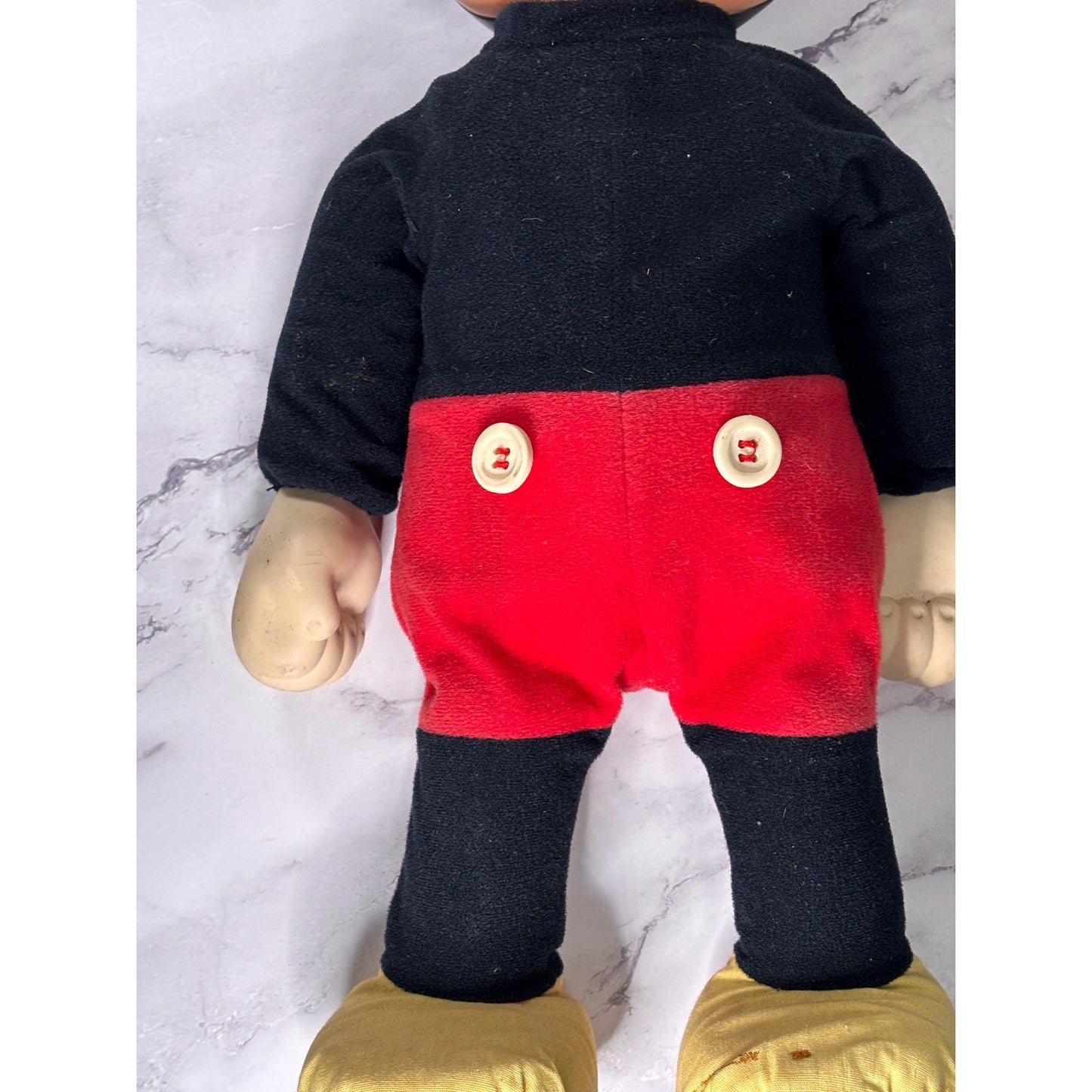 Vintage 1970's Marching Mickey Mouse Hasbro Plush Doll Disney