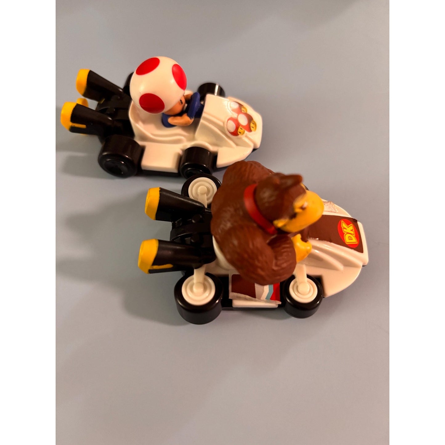 Lot of 2 Mcdonald's 2014 Nintendo Mario Brothers Kart Donkey Kong And Toad