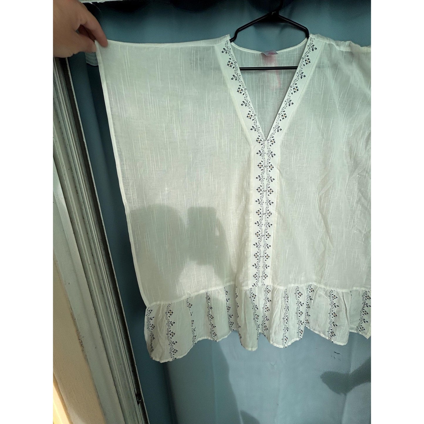 Xhilaration Drop Waist Swimsuit Cover Up Dress White XL New