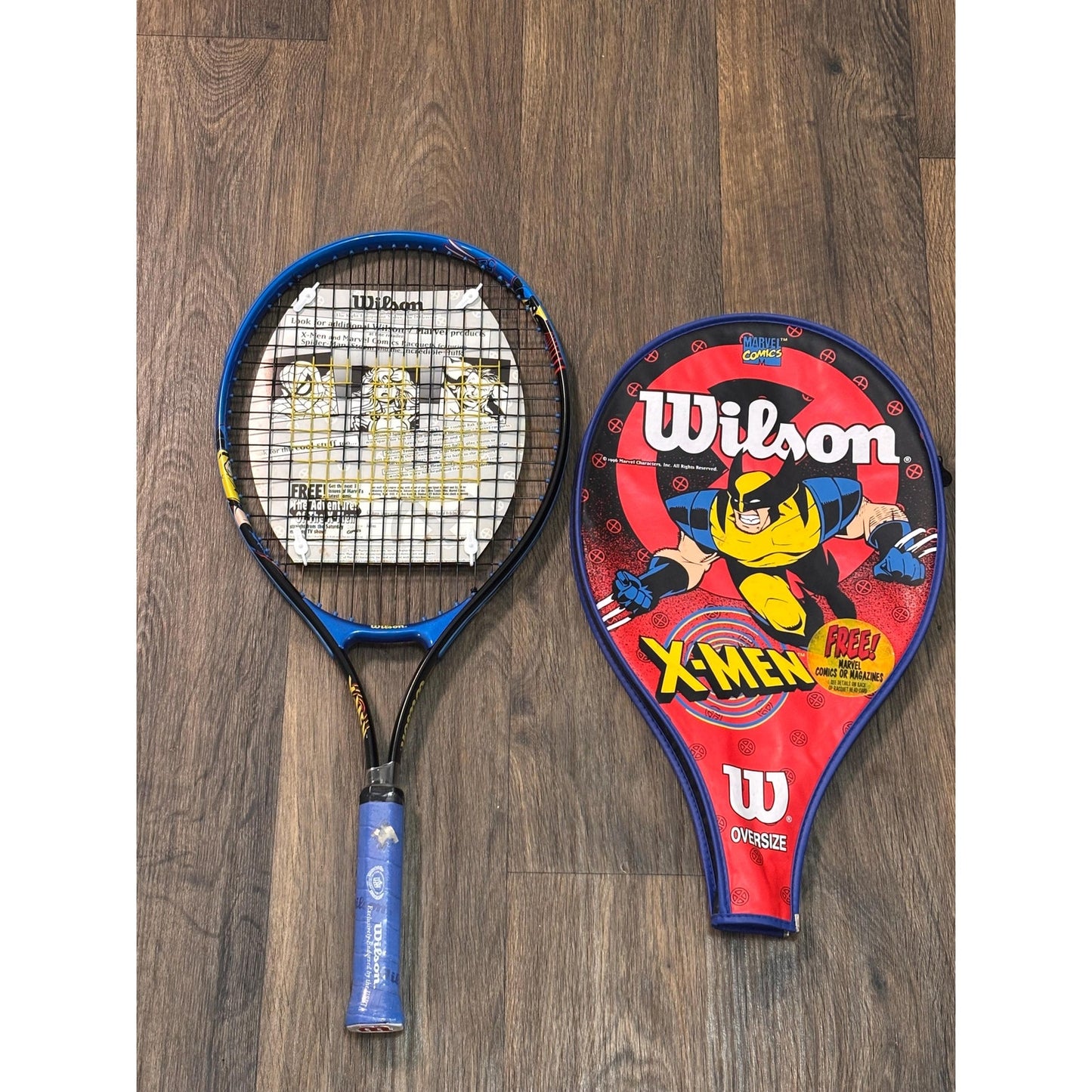 Wilson Marvel X-Men Wolverine Tennis Racquet Cover 1996 Vintage New