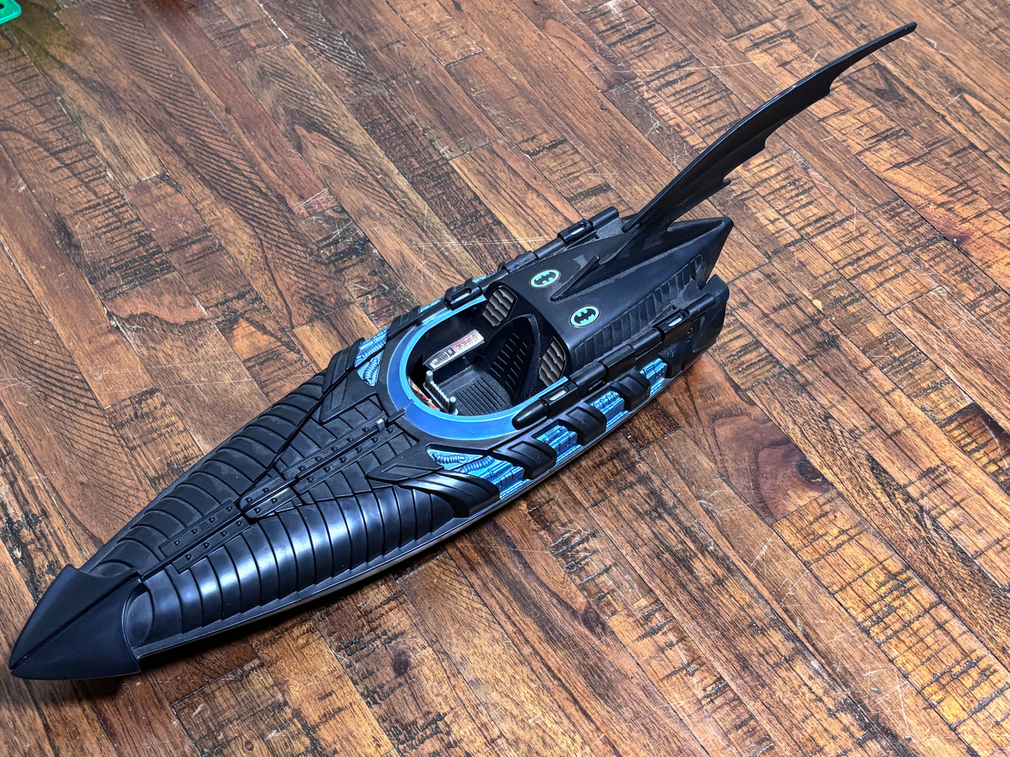 1995 Tonka DC Comics Batman Forever Complete Batboat / Land Vehicle - 21" Long