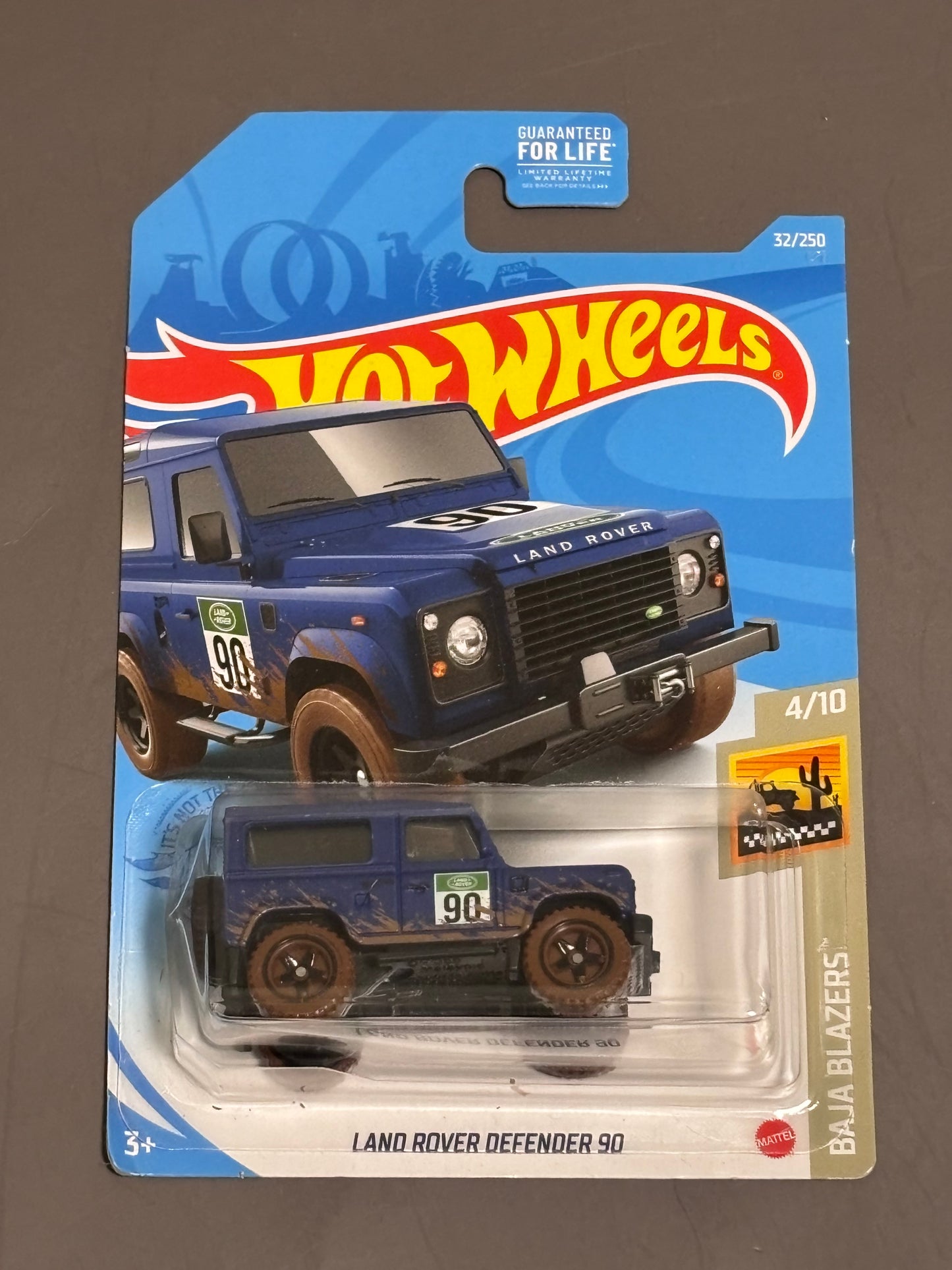 2021 Hot Wheels Land Rover Defender 90 Baja Blazers Blue