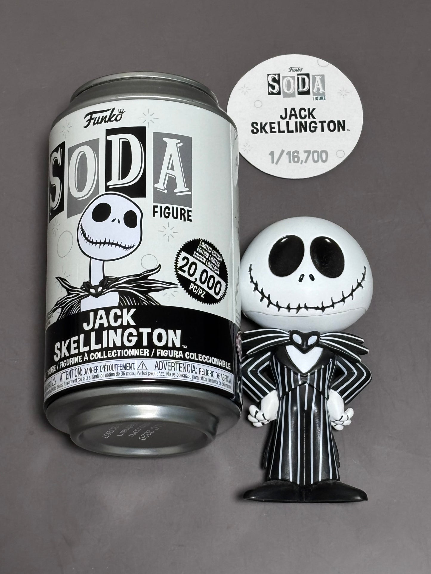 Funko Jack Skellington Soda Can Figure 1/ 16,700 Disney