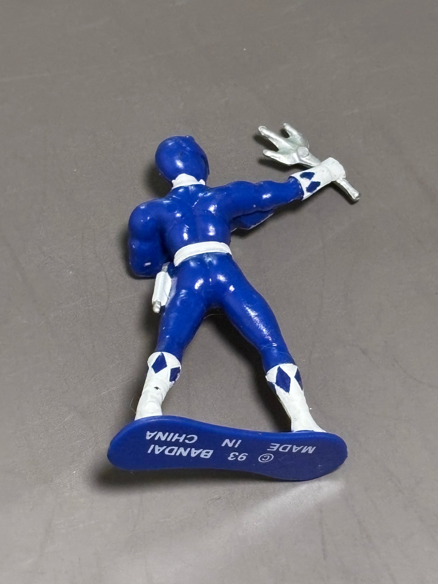 Bandai 1993 Mighty Morphin Power Rangers Blue Ranger Figurine Plastic Vintage