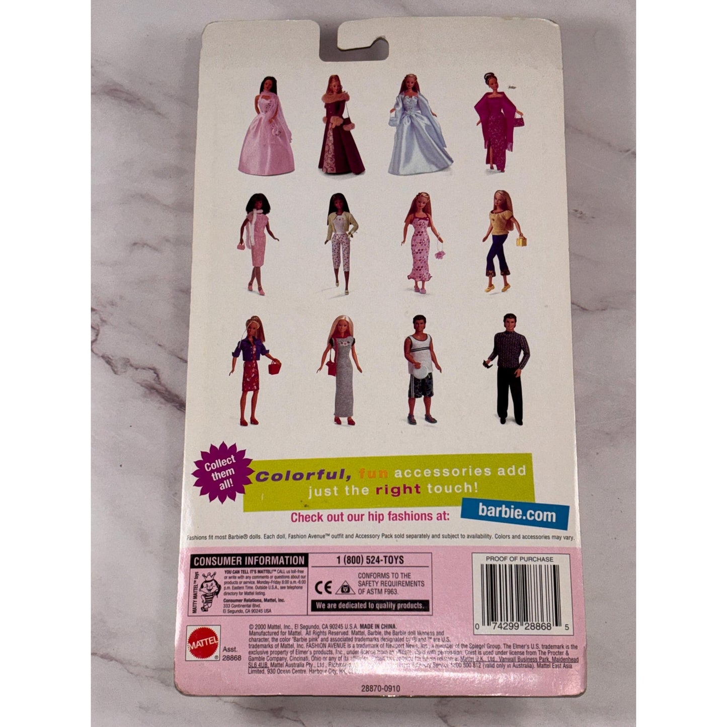 2000 Mattel BARBIE Fashion Avenue Fun Activities #28868 New Popcorn Gardening