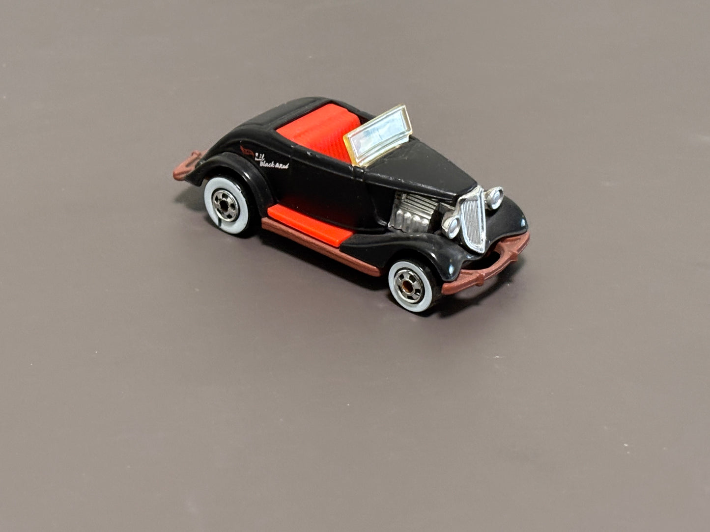 1996 Hot Wheels Lil' Black & Red '33 Ford Convertible 1/64 Diecast Hot Rod