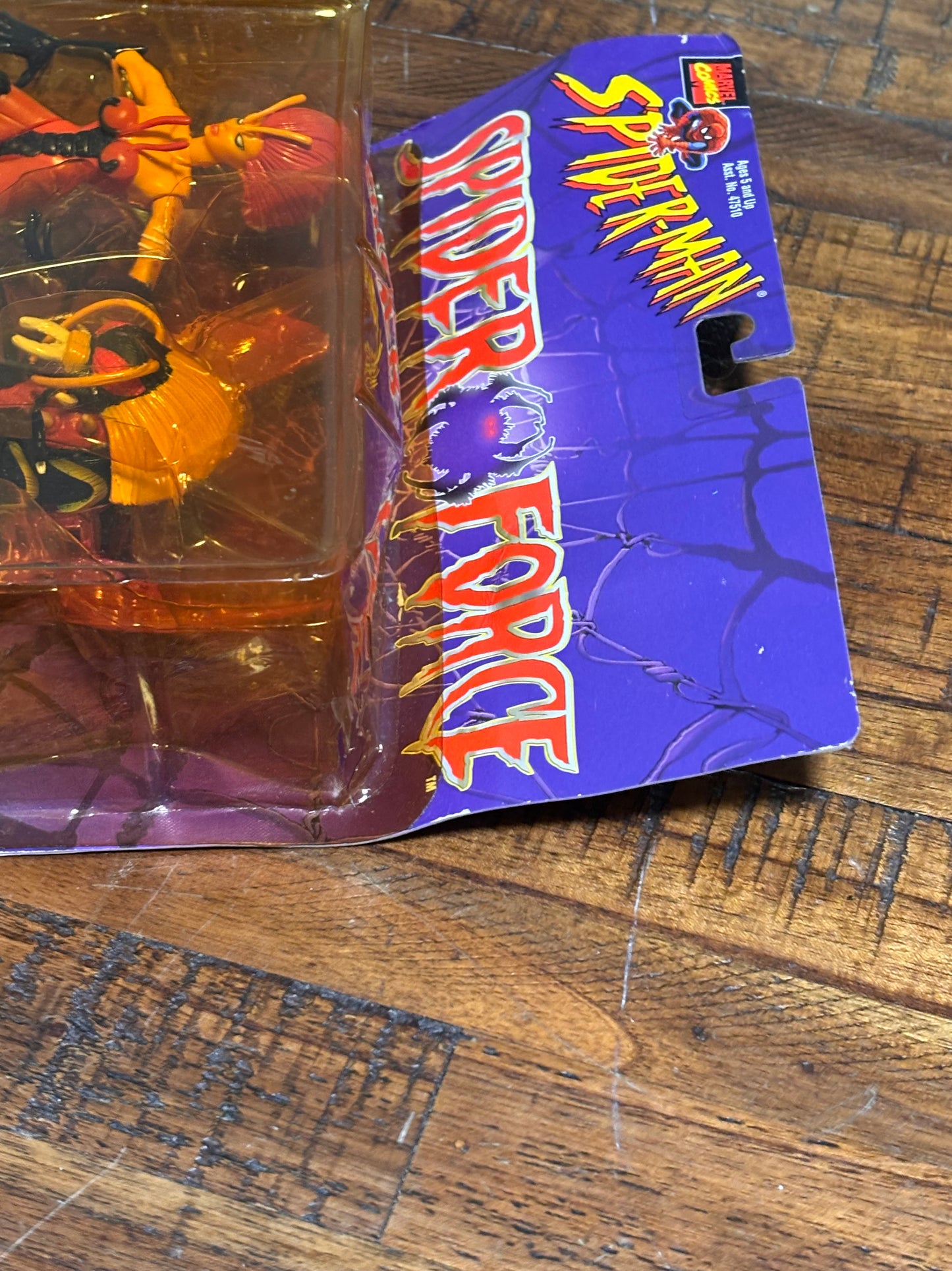 Marvel Comics Spider-Man Spider Force Action Figures Transforming Insect Armor Wasp Toy Biz 1997 5” New