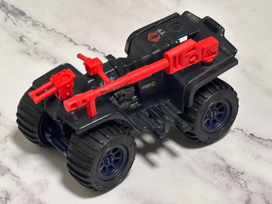 Vintage GI Joe Arah Cobra Ferret ATV Vehicle 1985 Hasbro Toy Figure Black