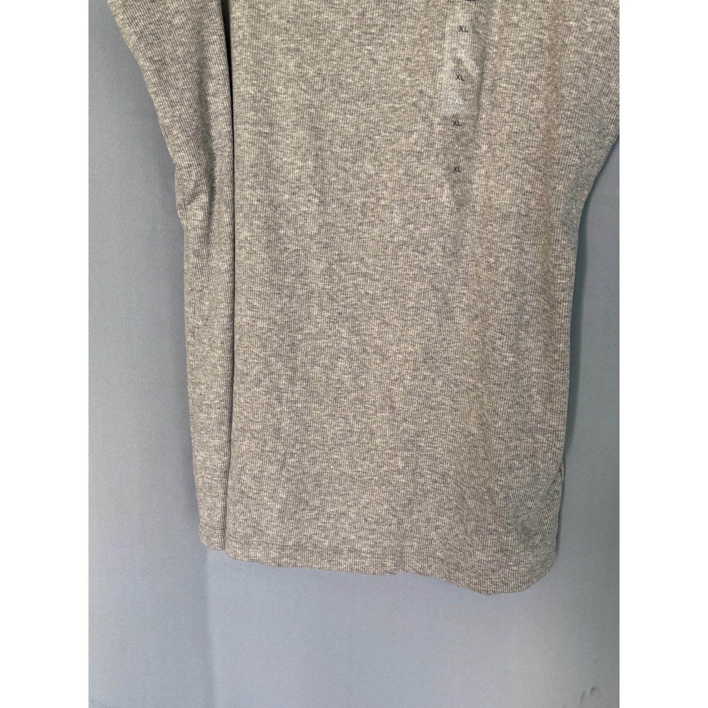 GAP Support Tank Top Interior Bra Ribbed Women's Tee GapBody Gray XL NWT