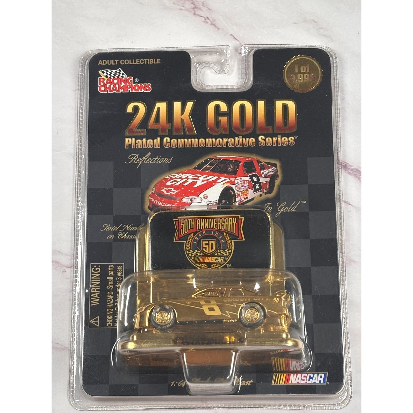 Racing Champions 24K Gold NASCAR 50th Anniversary #36 1:64 1998 Circuit City #8