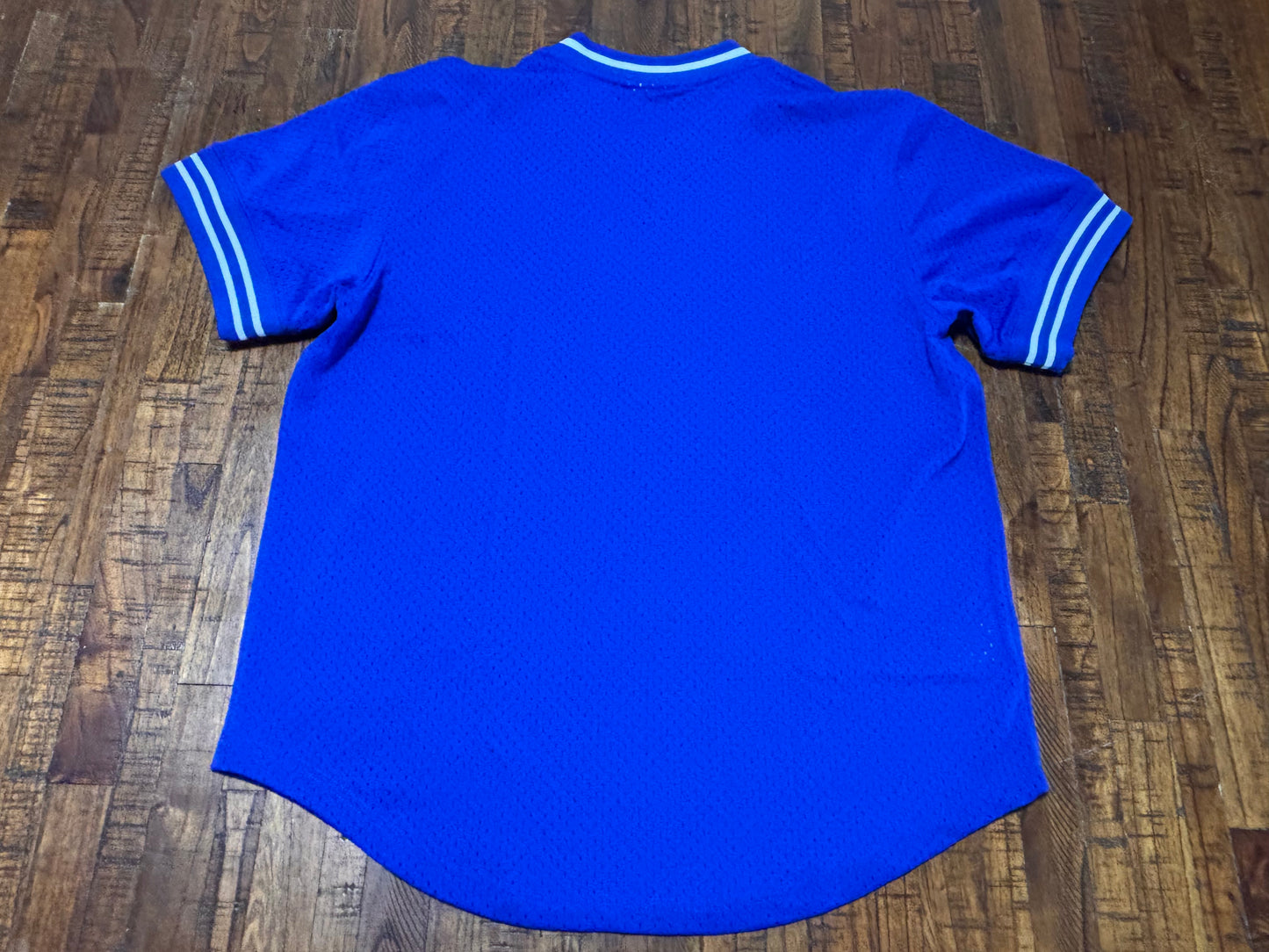 Mitchell & Ness NBA Retro Hardwood Classic HWC 1981 All Star Game Star Cleveland Warm Up Mesh Short Sleeve T Shirt Blue Men’s Large L New NWOT