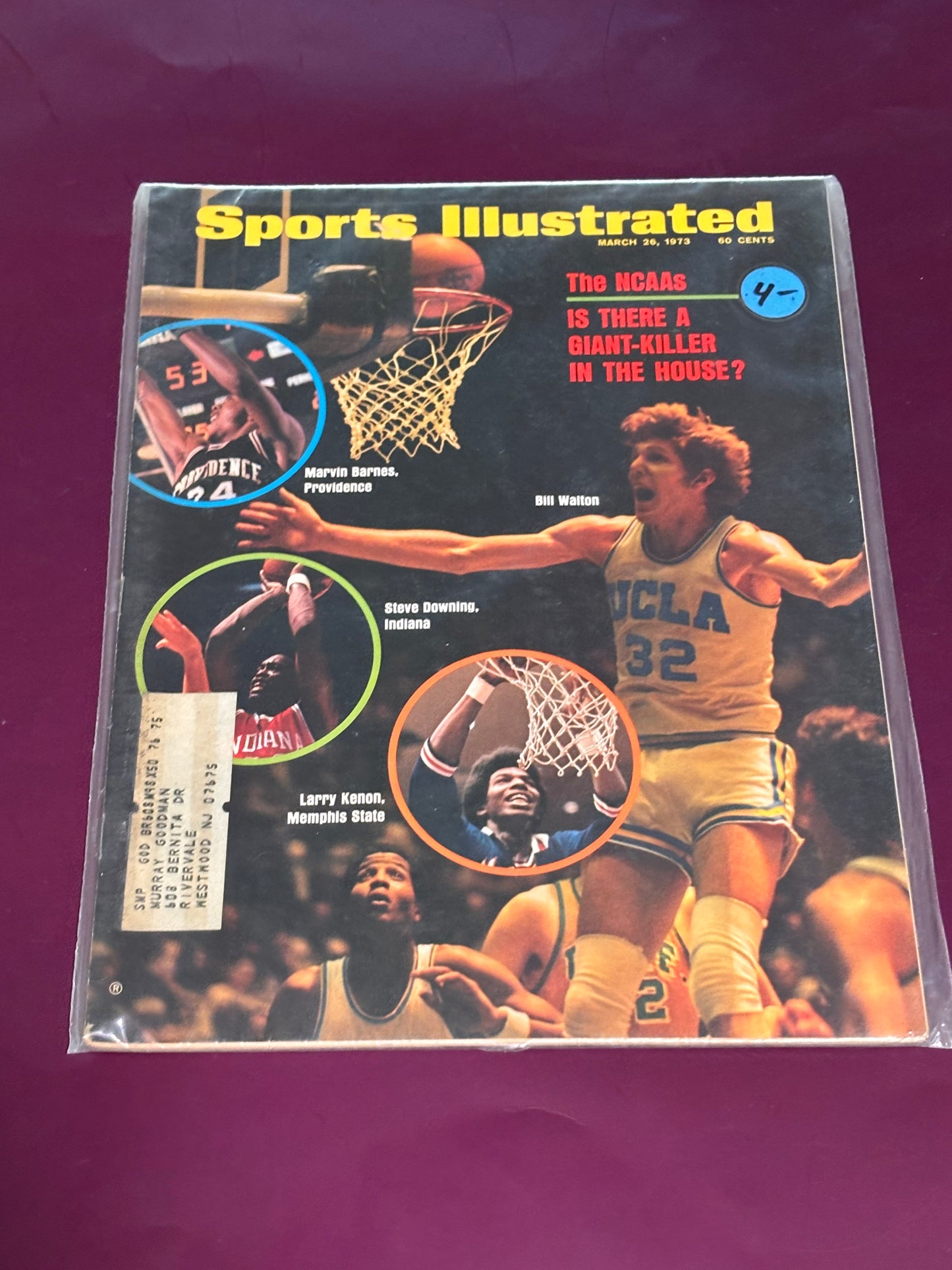 Bill Walton UCLA Bruins March 26 1973 Sports Illustrated 3/26/73