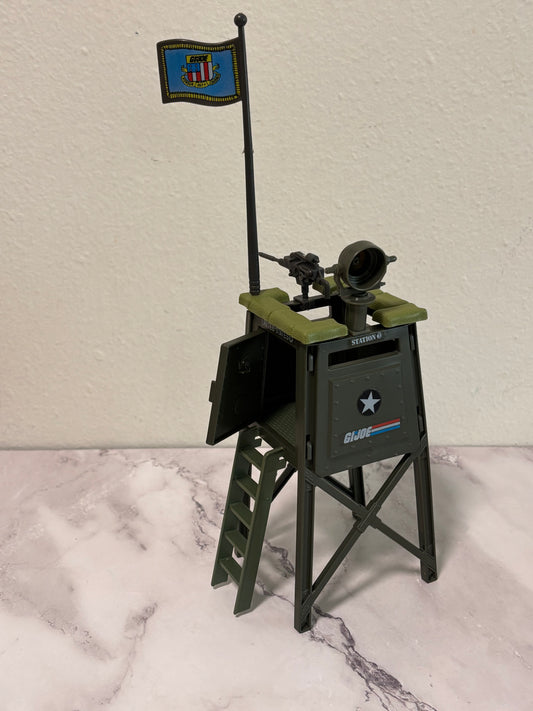 GI Joe Cobra Watch Tower Battle Station Playset 1984 Vintage Complete
