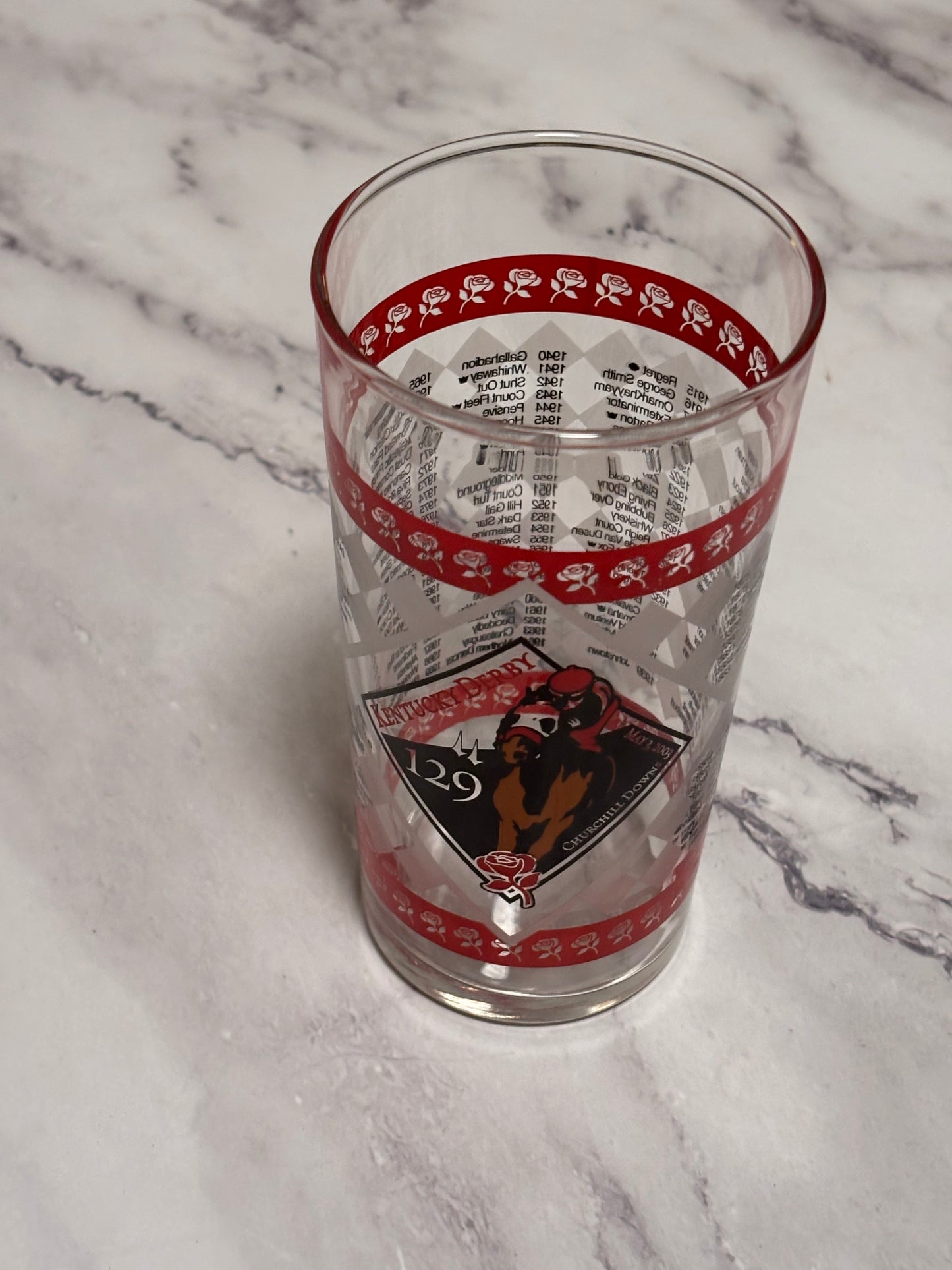 2003 Kentucky Derby Official 129th Churchill Downs Vintage Julep Glass Louisville