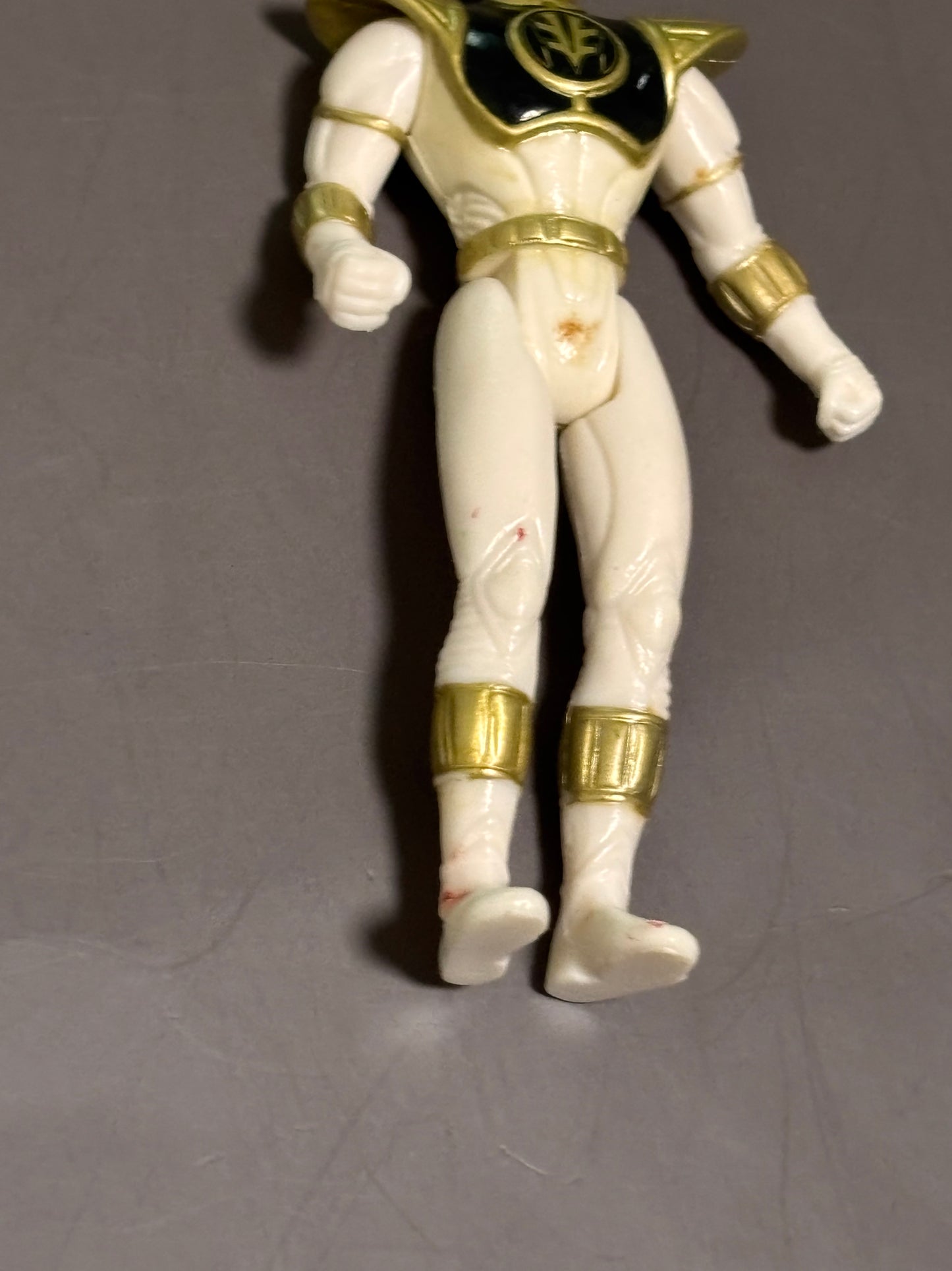Vintage Mighty Morphin Power Rangers White Ranger Action Figure 4" 1995