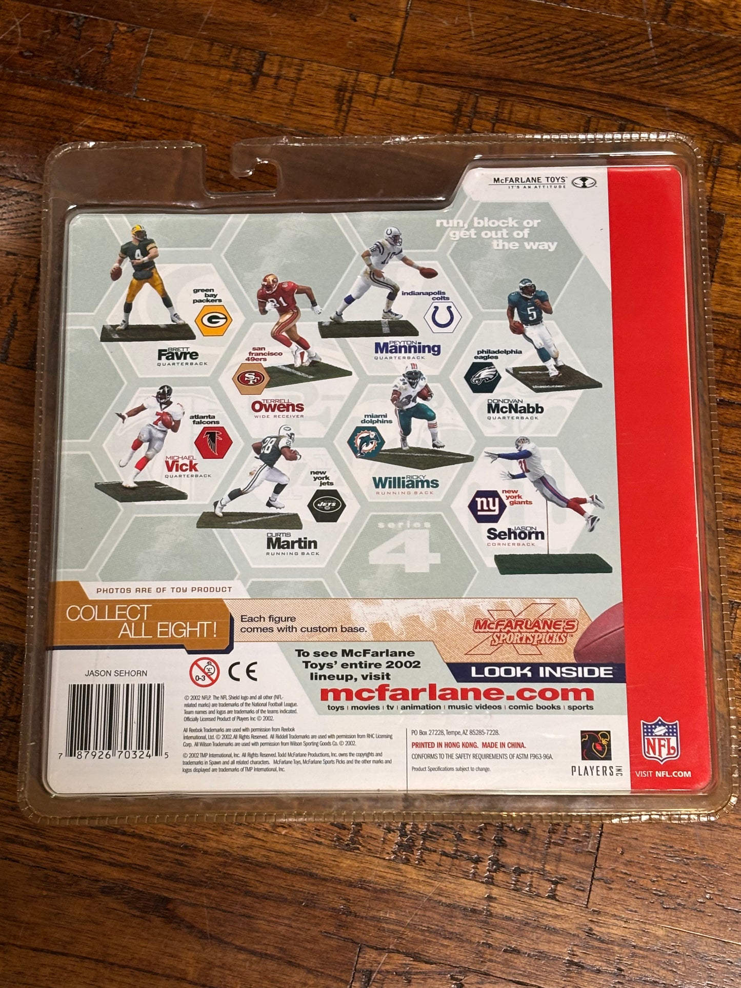 McFarlane Sports Picks NFL Football New York Giants Jason Sehorn Series 4 2002 Action Figure New
