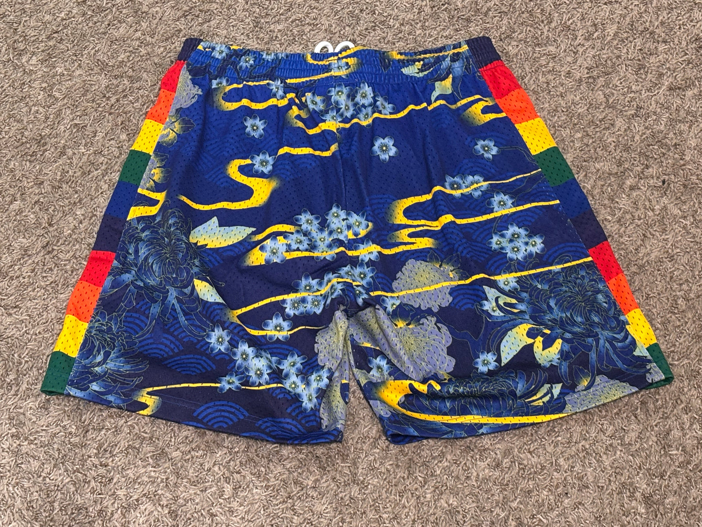 Denver Nuggets Mitchell & Ness Lunar New Year NBA HWC 1991-92 Hardwood Classic Swingman Blue Shorts Men’s L Large NWOT New