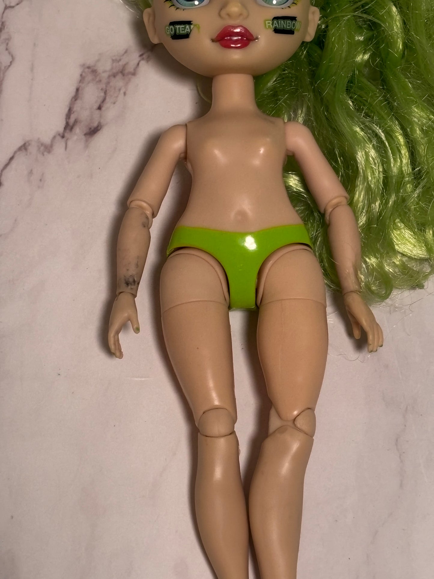 Rainbow High Cheer Jade Hunter Articulated Doll Green Cheerleader MGA