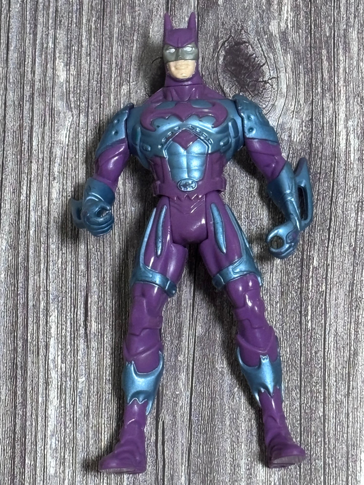 DC Comics Batman Purple Blue Suit 5" Action Figure Kenner 1998 Posable Toy Hero