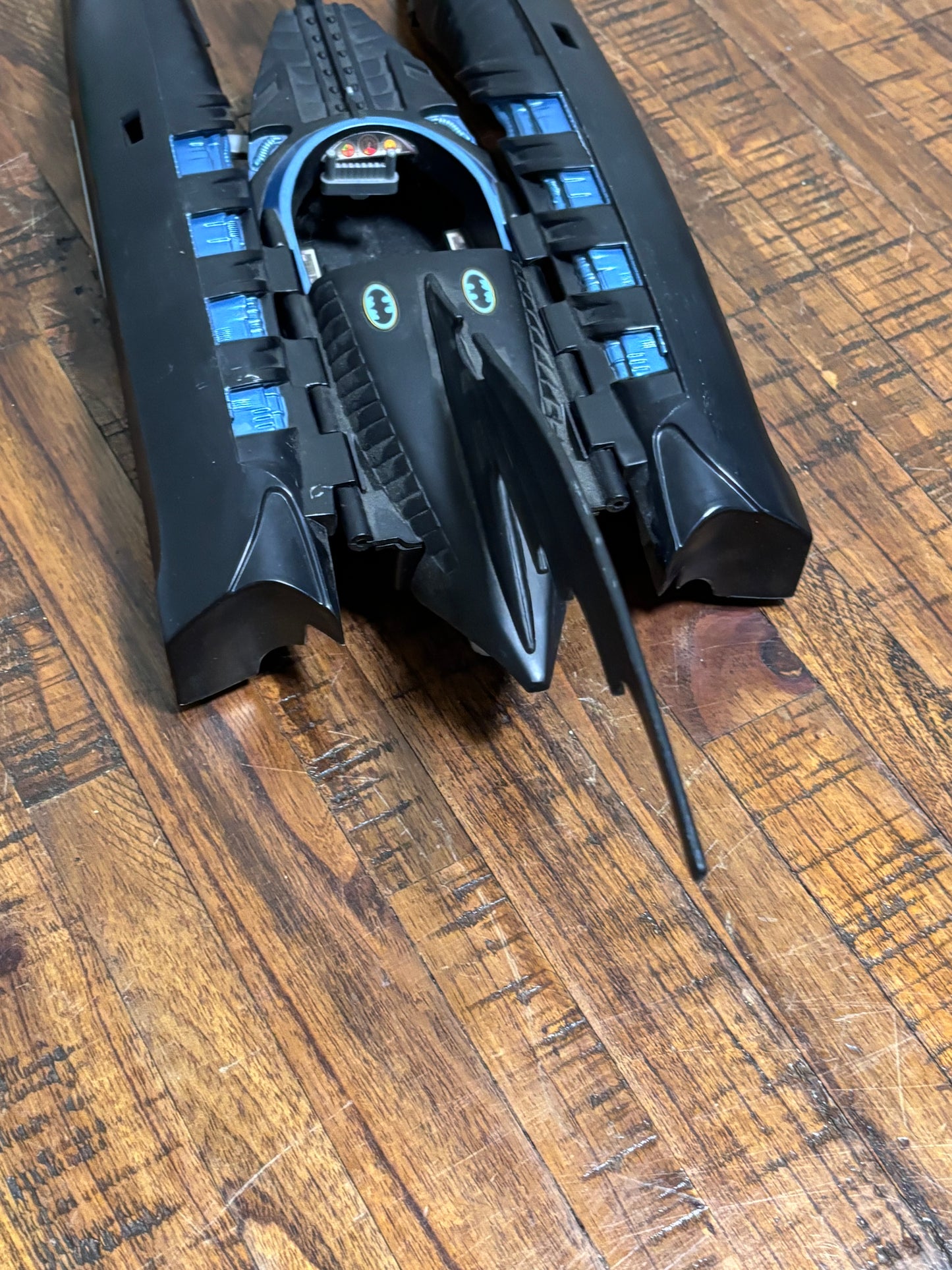 1995 Tonka DC Comics Batman Forever Complete Batboat / Land Vehicle - 21" Long